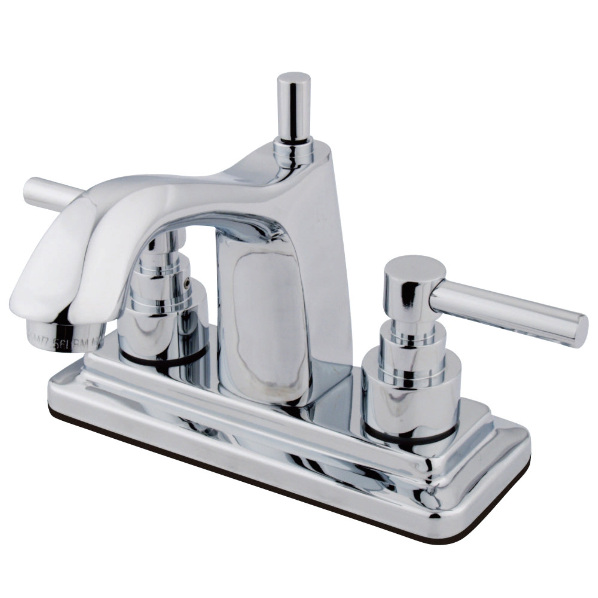 Kingston Brass Ks8641El 4 In. Centerset Bathroom Faucet, Polished Chrome