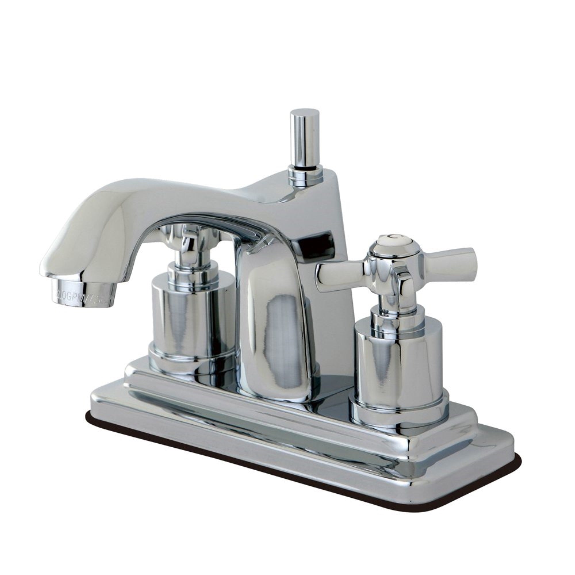 Kingston Brass Ks8641Zx 4 In. Centerset Bathroom Faucet, Polished Chrome