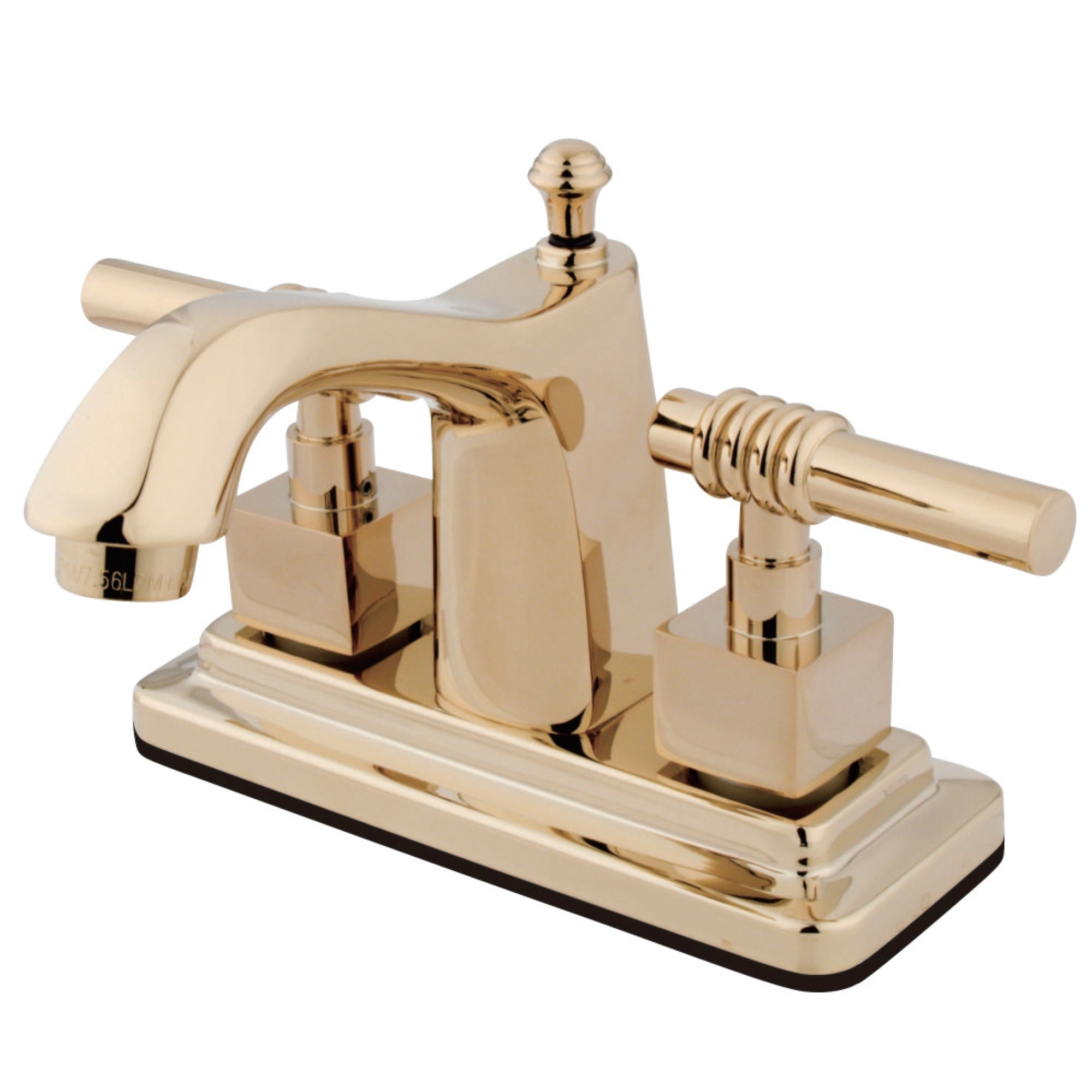 Kingston Brass Ks8642Ql 4 In. Centerset Bathroom Faucet, Polished Brass