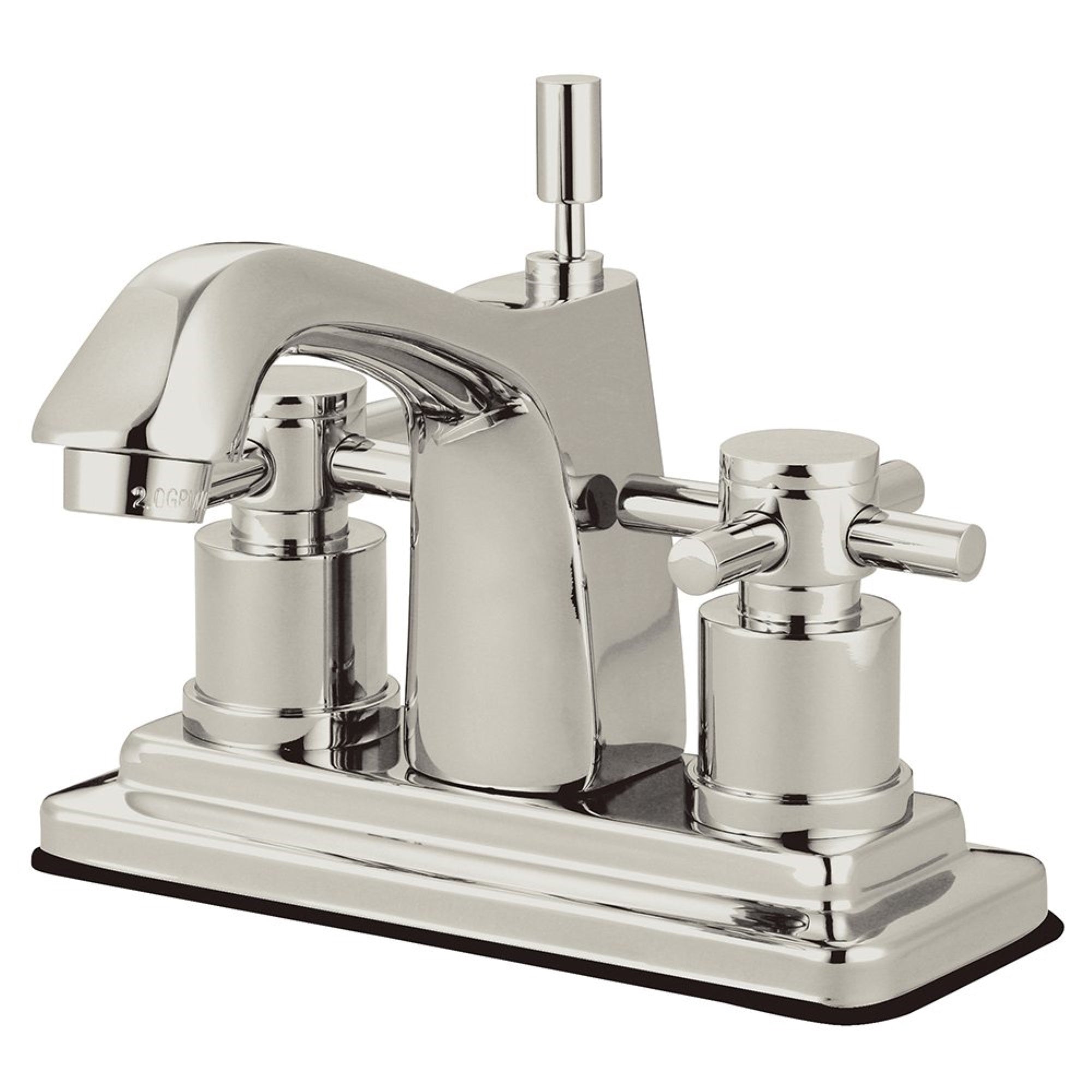 Kingston Brass Ks8648Dx 4 In. Centerset Bathroom Faucet, Brushed Nickel