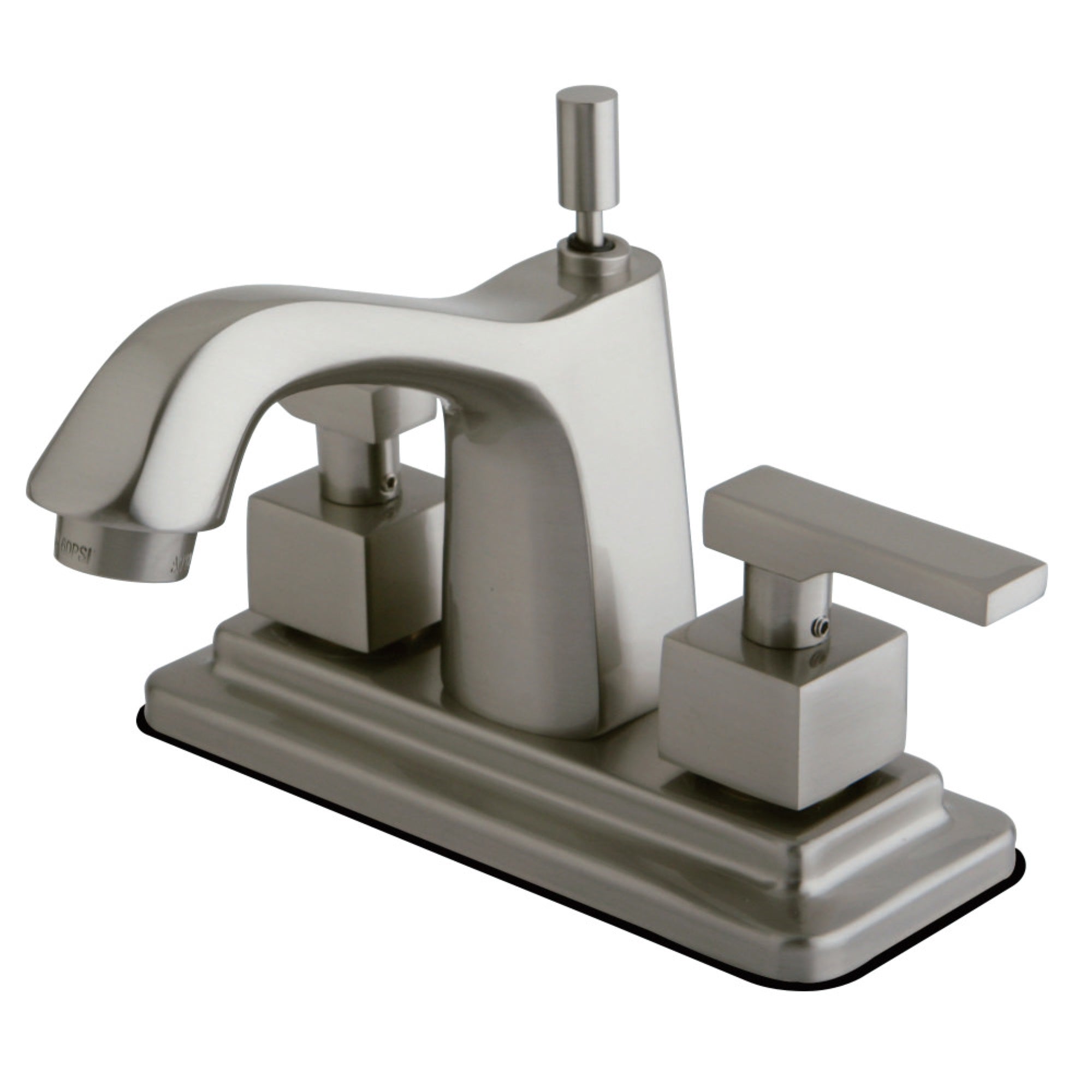 Kingston Brass Ks8648Qll 4 In. Centerset Bathroom Faucet, Brushed Nickel