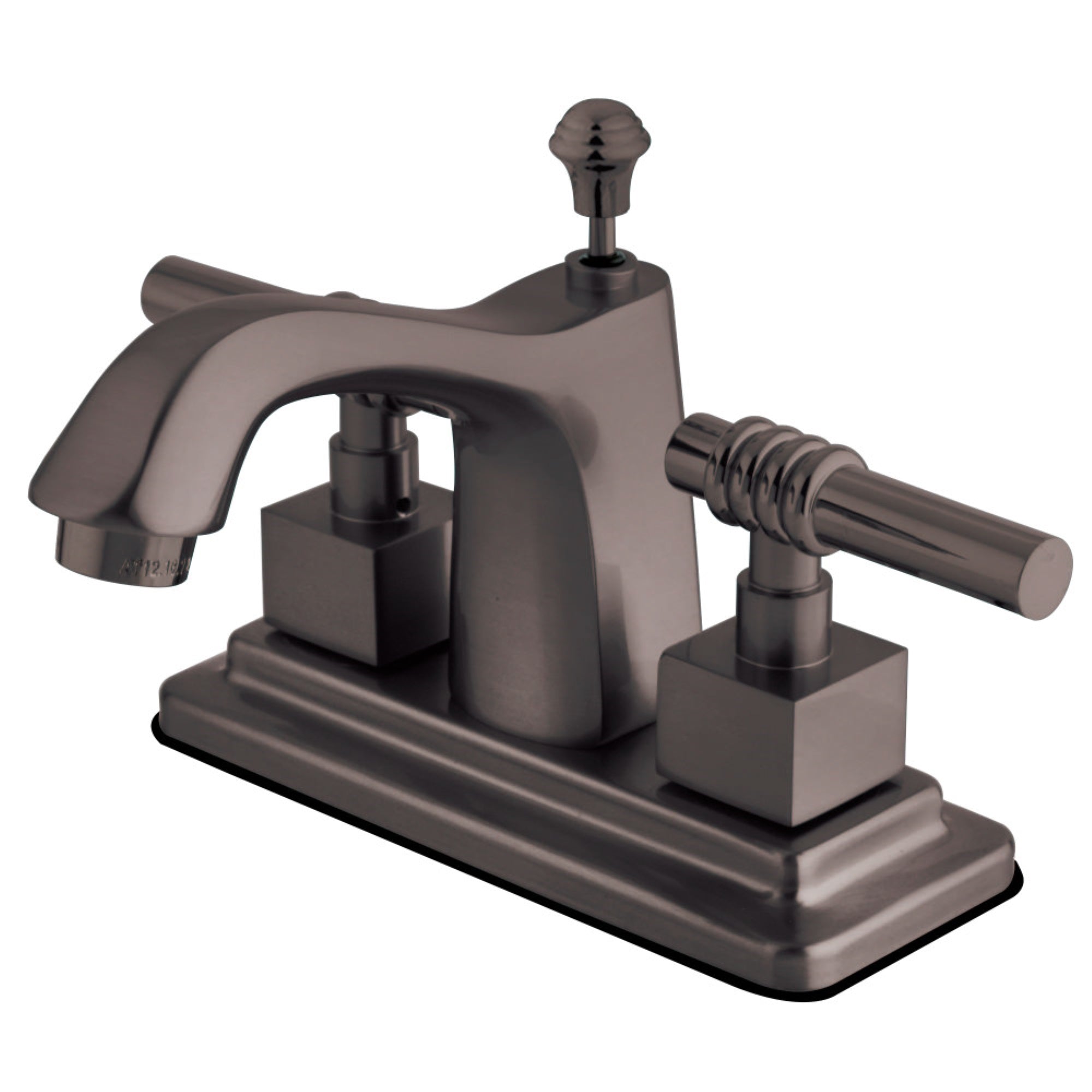 Kingston Brass Ks8649Ql 4 In. Centerset Bathroom Faucet, Brushed Nickel/Polished Brass