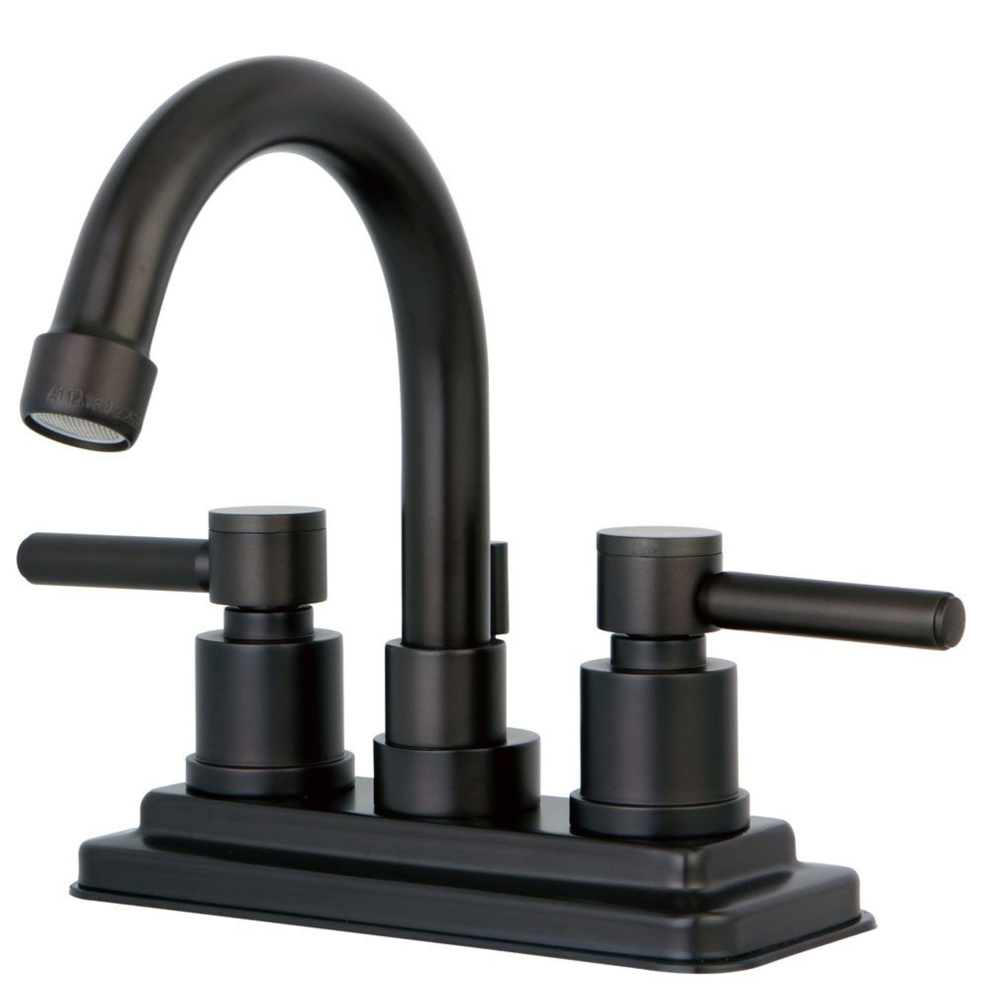 Kingston Brass Ks8665Dl Concord 4 In. Centerset Bathroom Faucet With Brass Pop-Up, Oil Rubbed Bronze