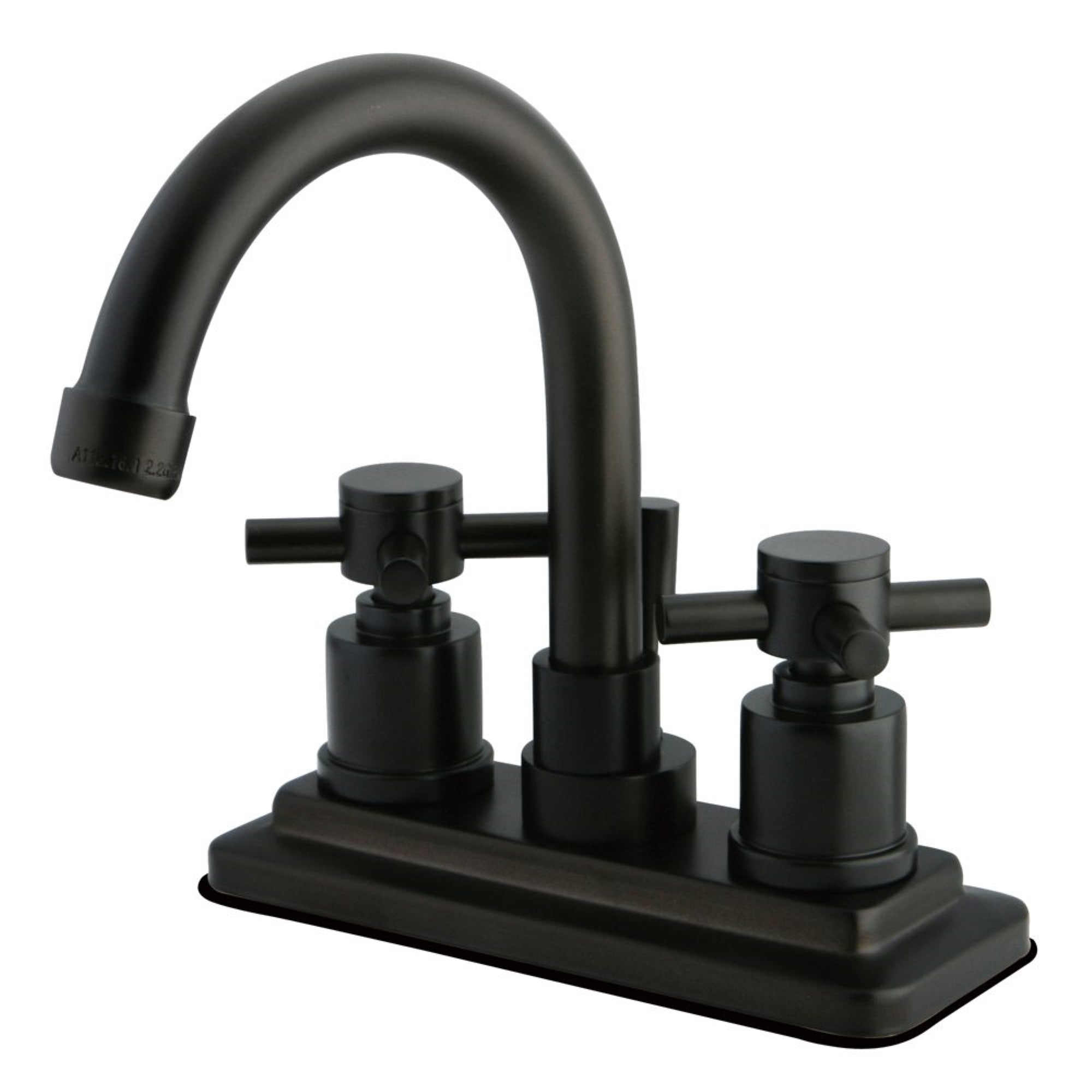 Kingston Brass Ks8665Dx Concord 4 In. Centerset Bathroom Faucet With Brass Pop-Up, Oil Rubbed Bronze