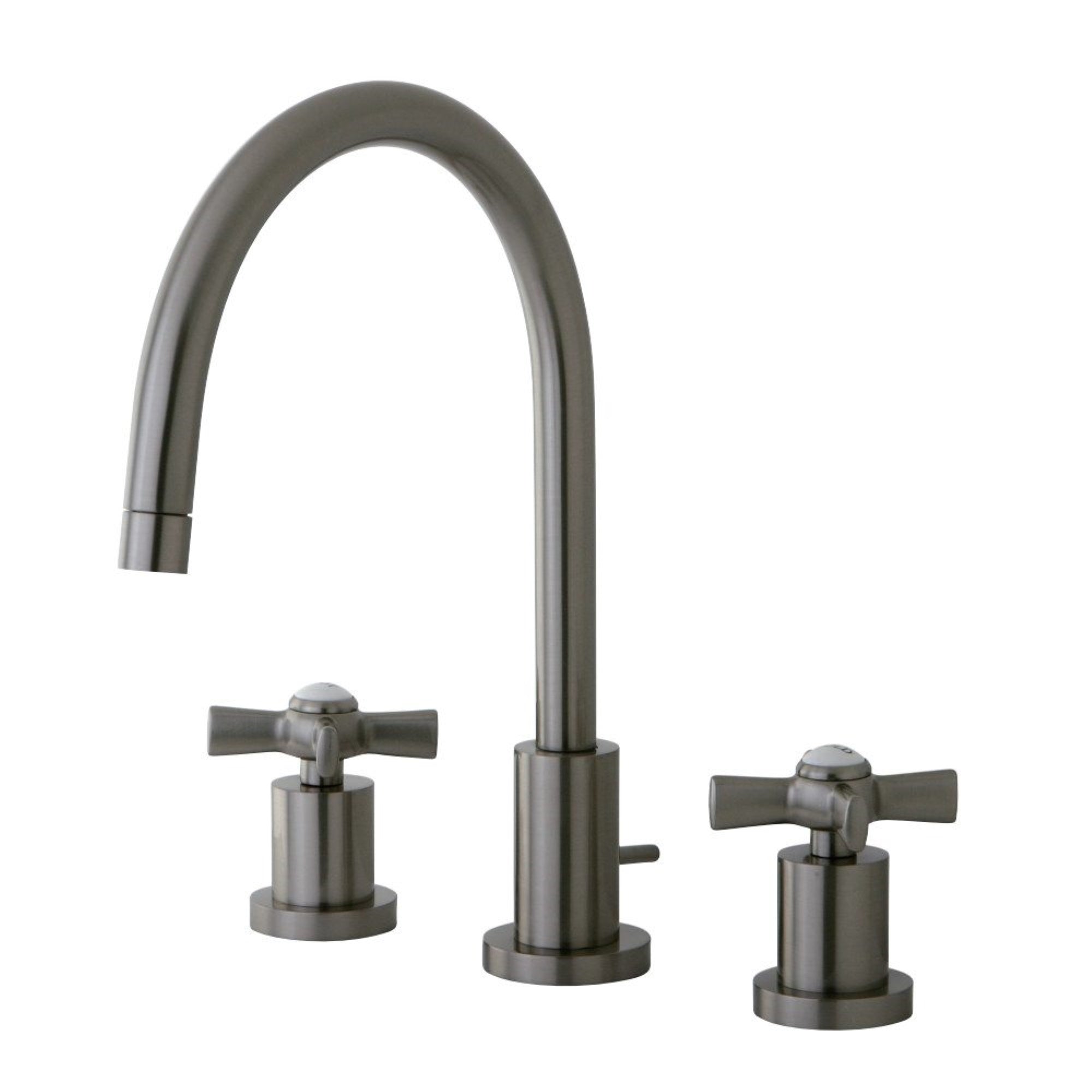 Kingston Brass Ks8928Zx 8 In. Widespread Bathroom Faucet, Brushed Nickel