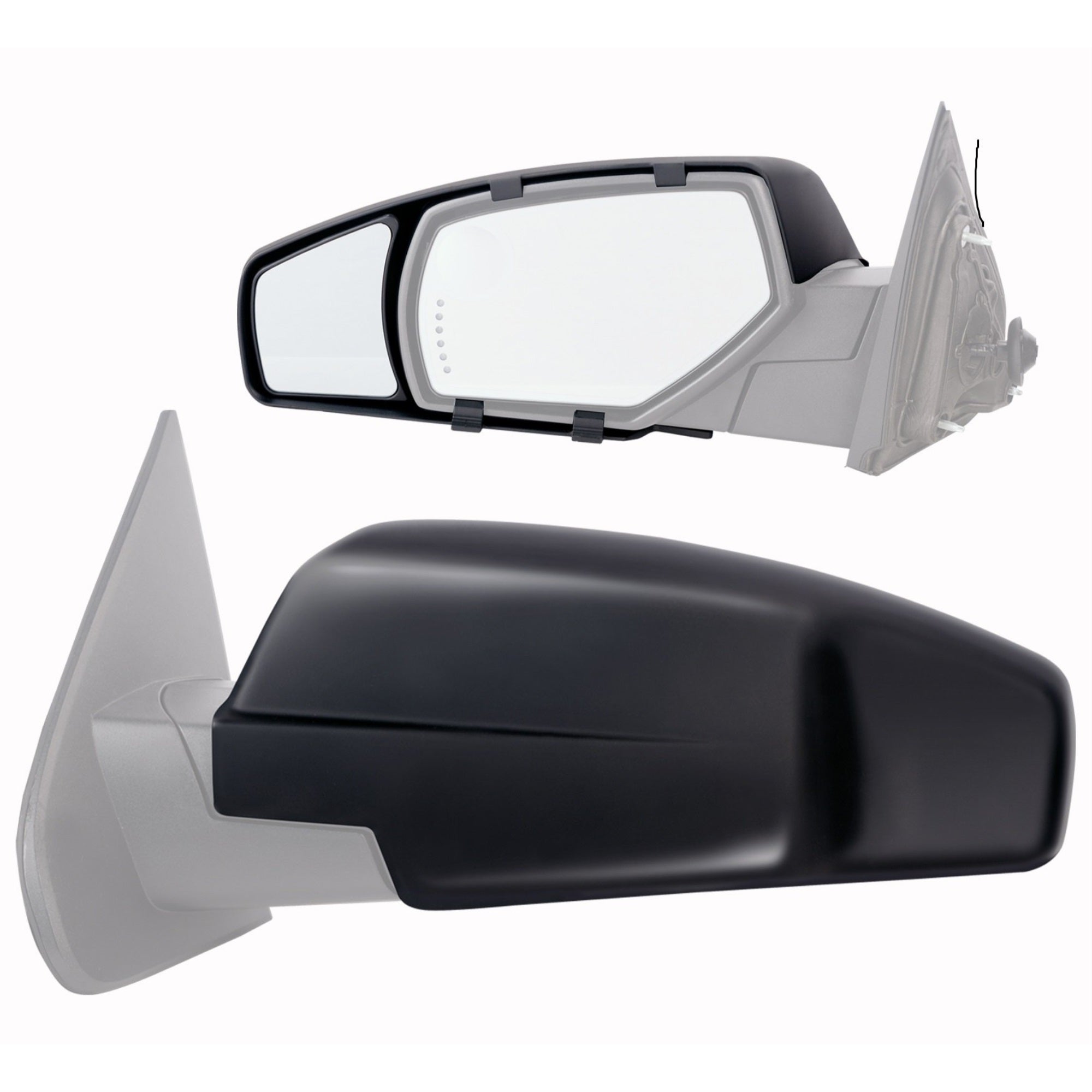 Fit System 80910 Chevrolet/Gmc Full Size Truck Clip-On Towing Mirror - Pair