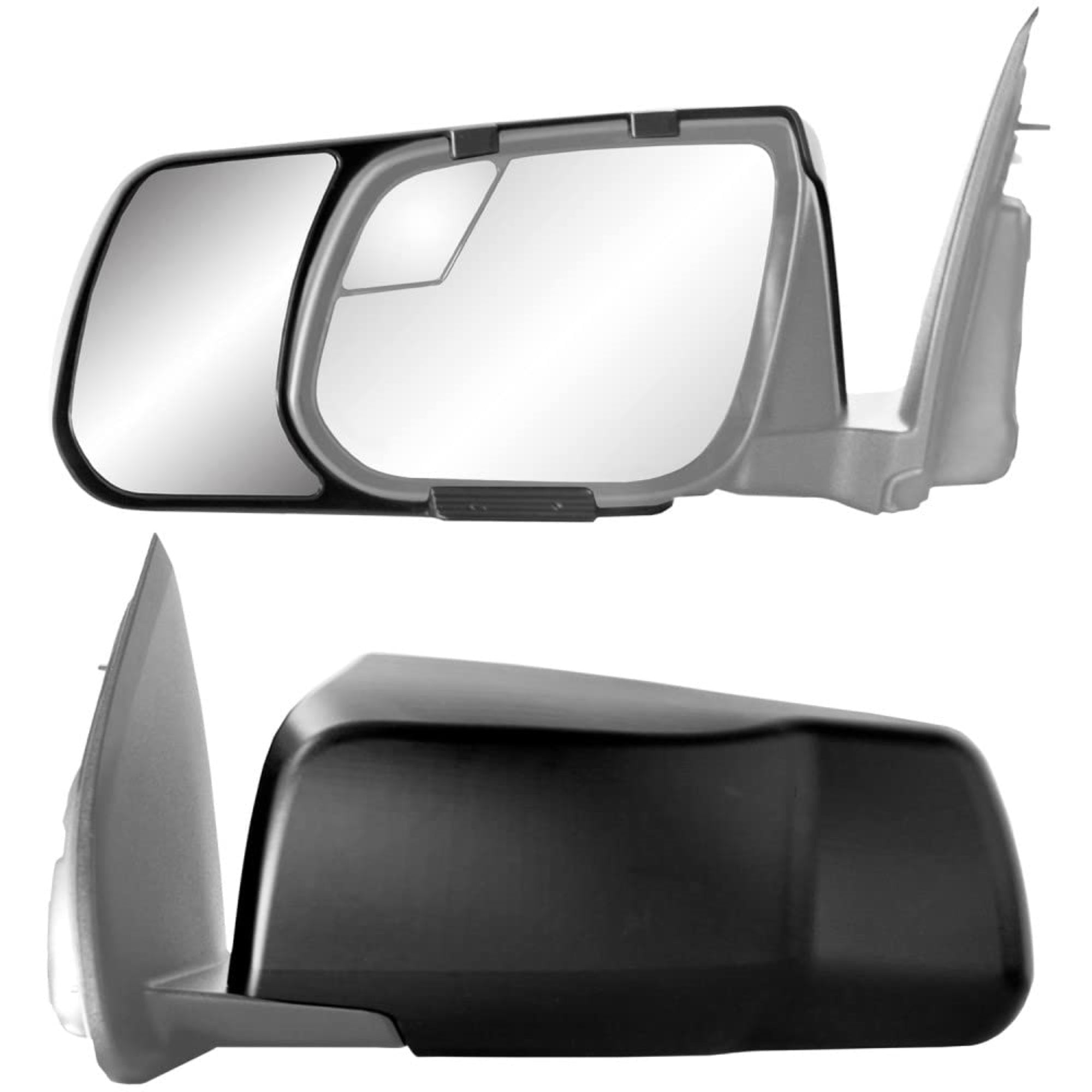 K Source Snap & Zap Custom Towing Mirror Pair For Chevrolet Colorado/Gmc Canyon, Black