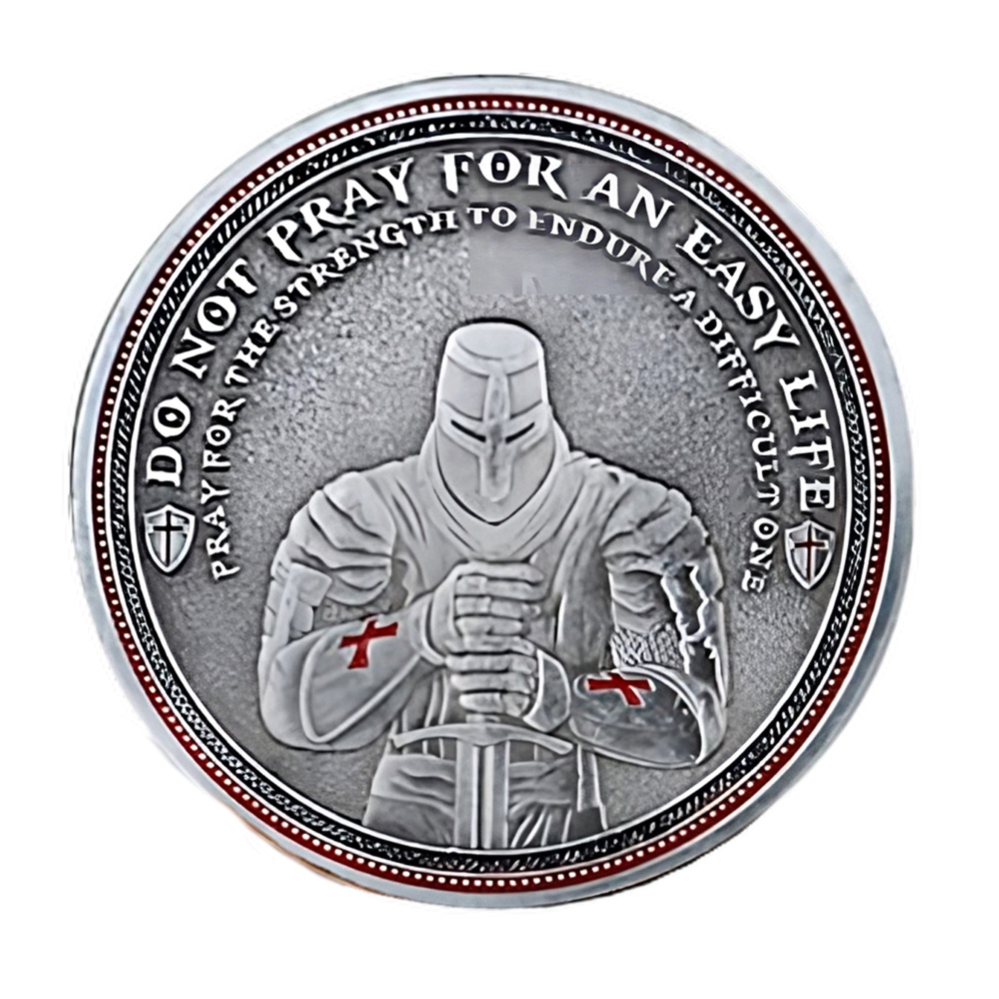 Knights Templar Crusader Shield Token Commemorative Religious Coin