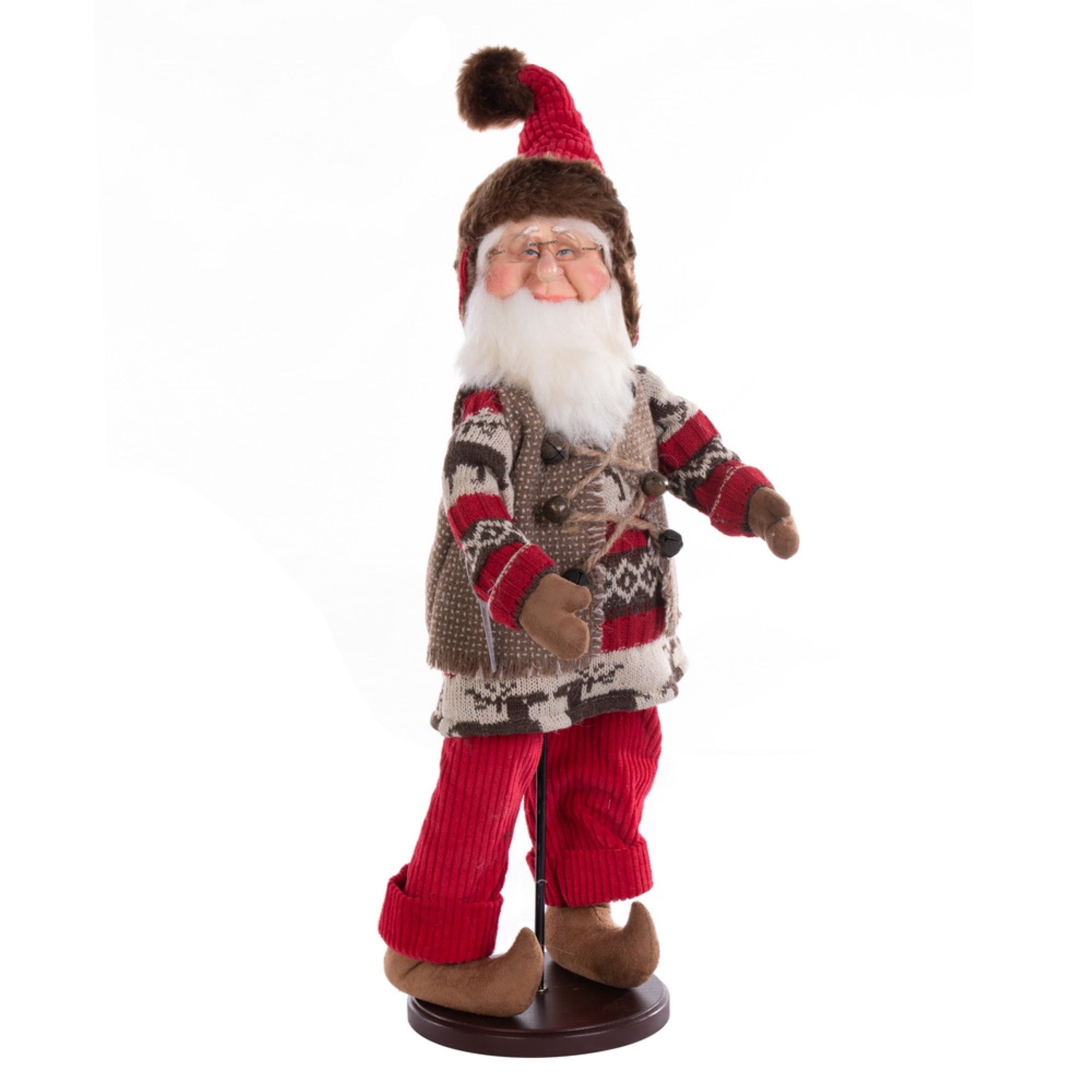 17” Woodland Santa Doll with Stand