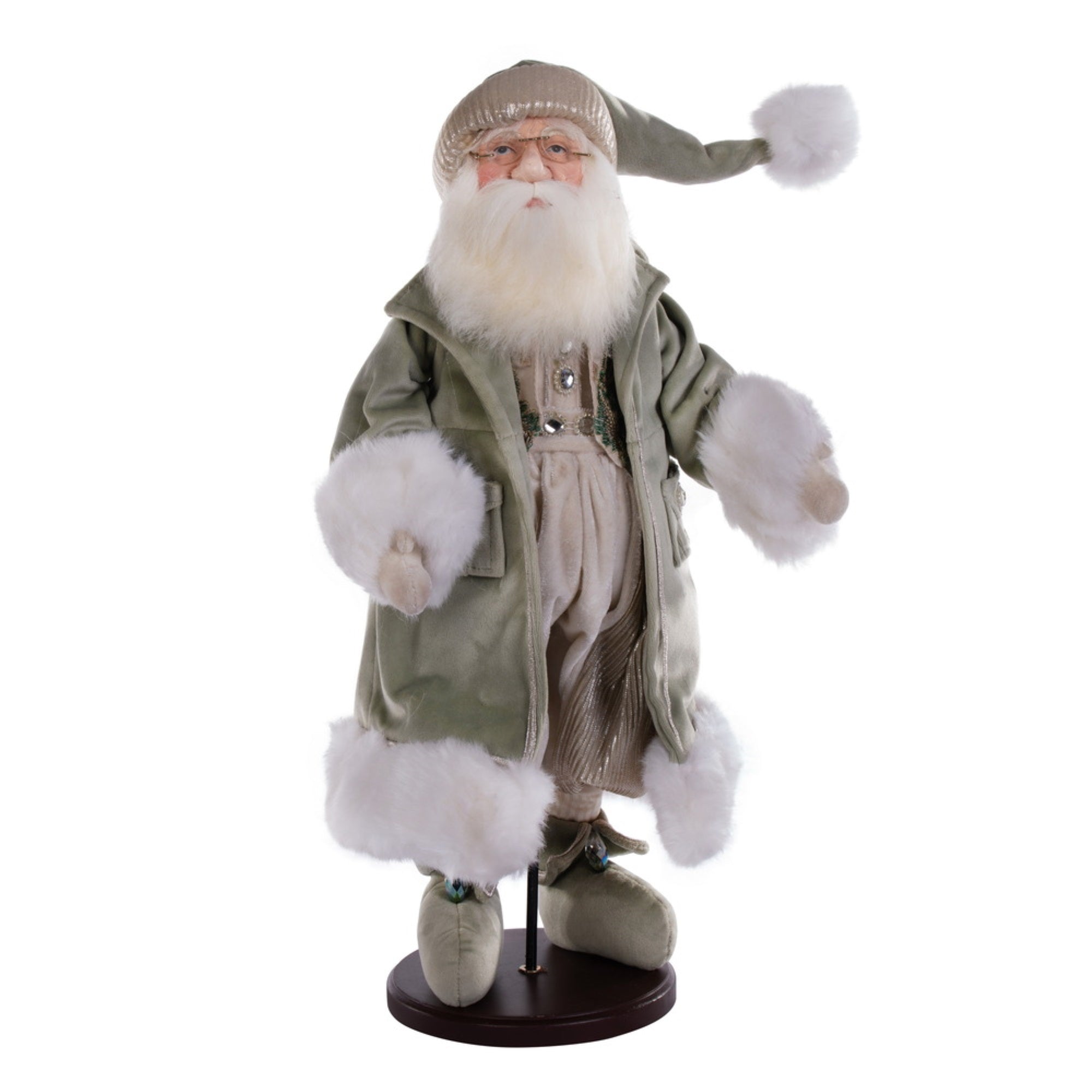 17” Jewel-Tide Santa Doll with Stand