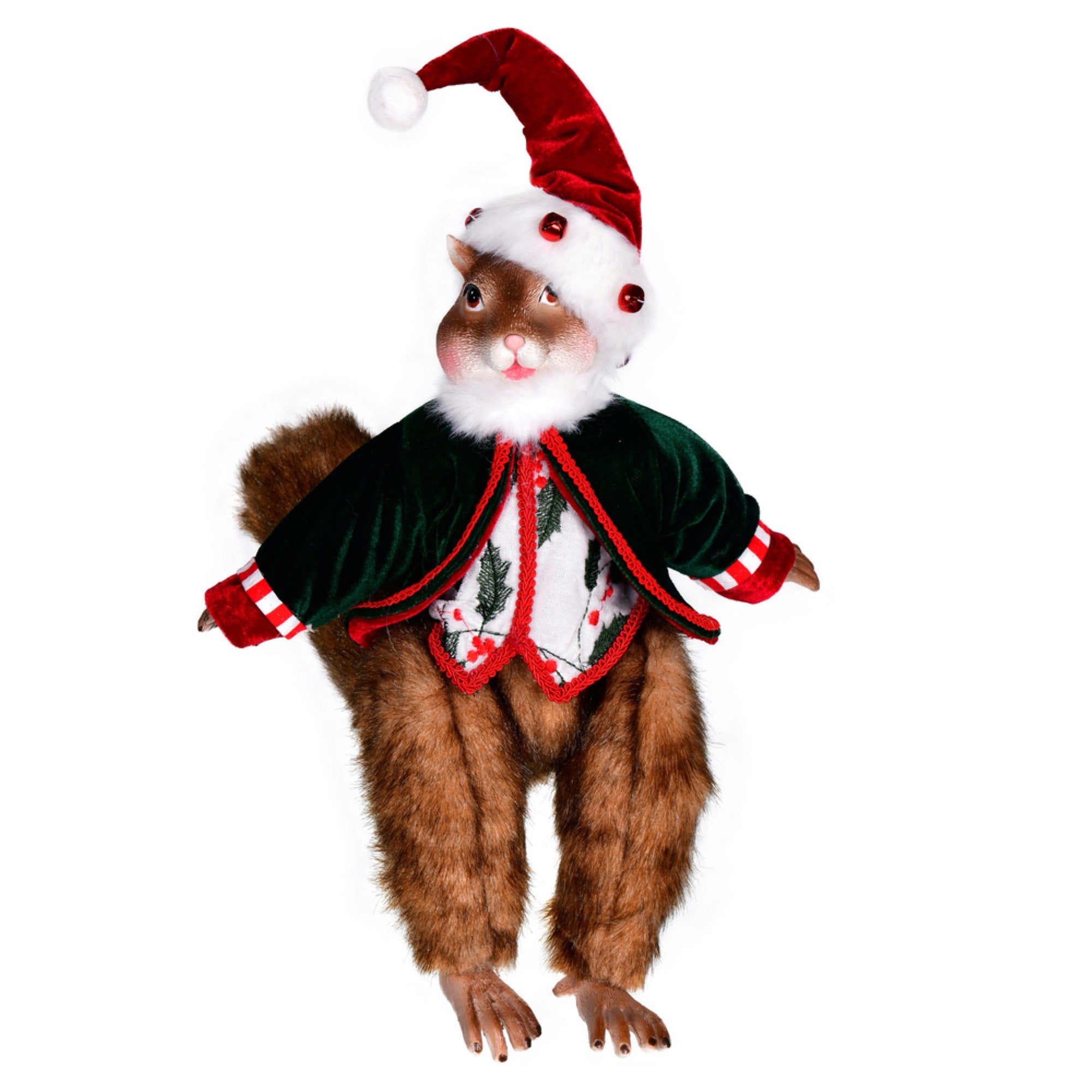 14” Holly Jolly Squirrel Doll