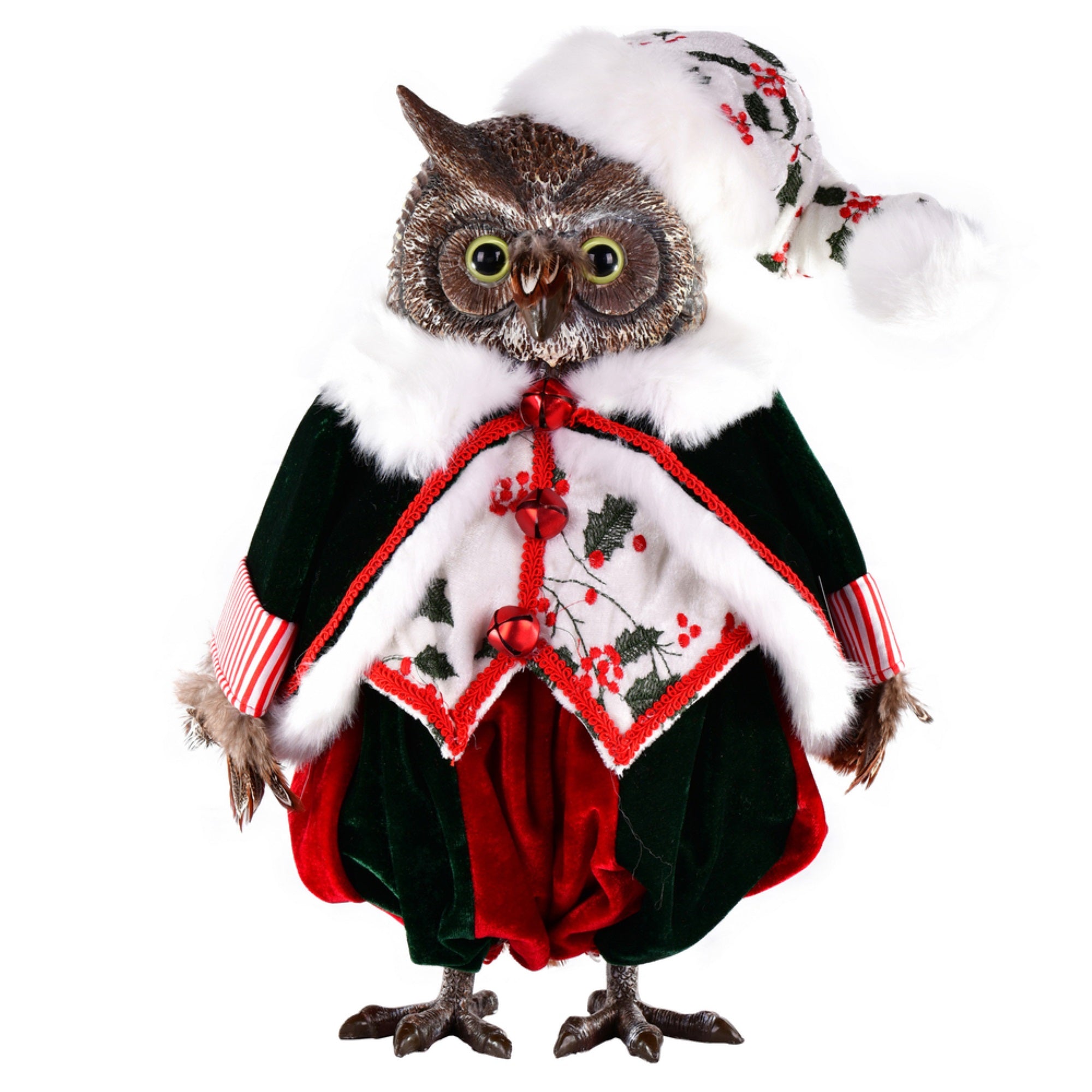14” Holly Jolly Owl Doll