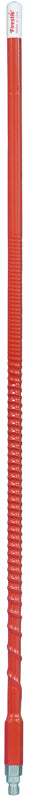 FIRESTIK - KW6-R  6 FOOT HEAVY DUTY TRIM TO TUNE 600 WATT TOP LOADED FIBERGLASS 5/8 WAVE CB ANTENNA WITH 3/8″X24″ THREADED BASE IN RED