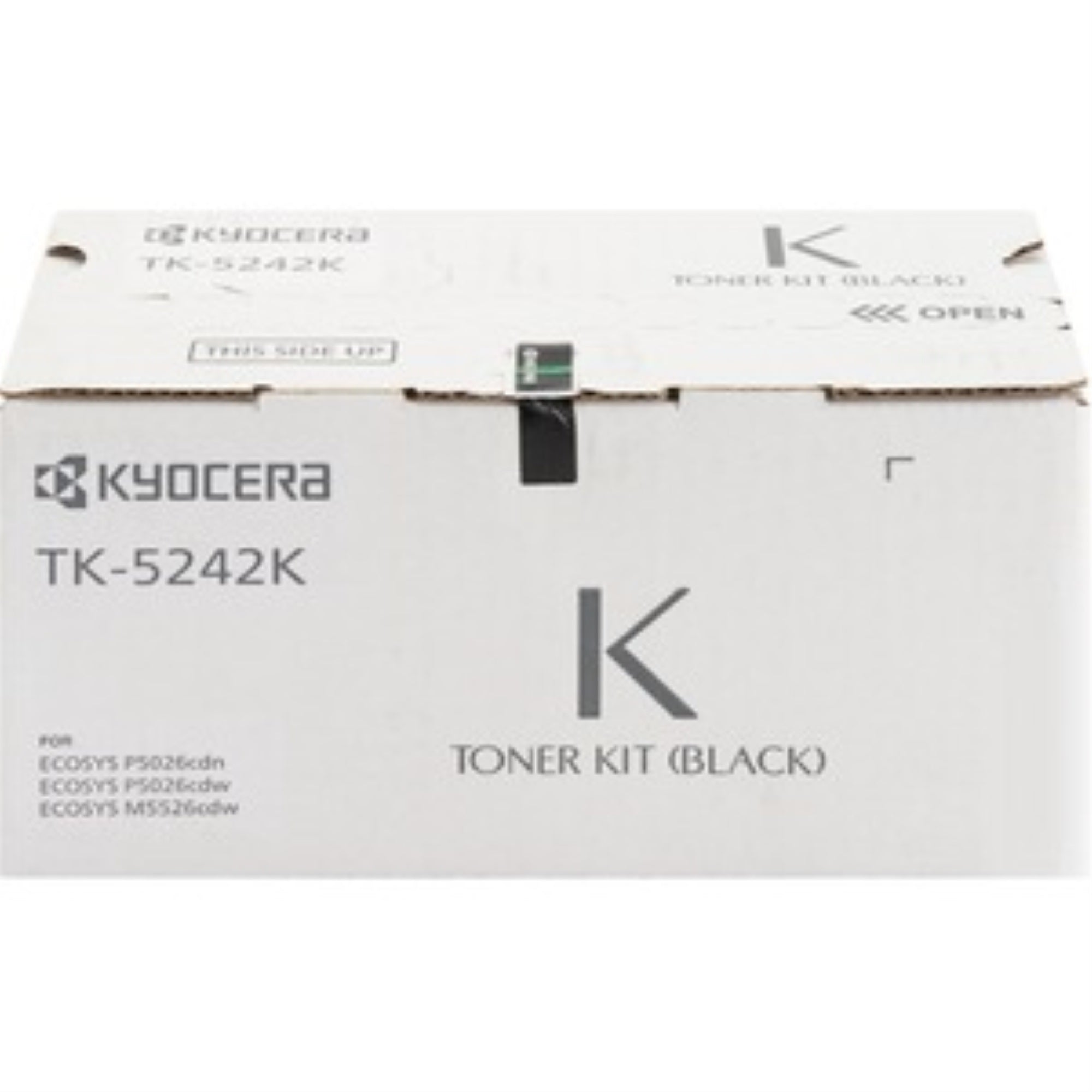 Kyocera 1T02R70US0 Model TK-5242K Black Toner Cartridge for M5526cdw/ P5026cdw, Genuine Kyocera, Up To 4000 Pages