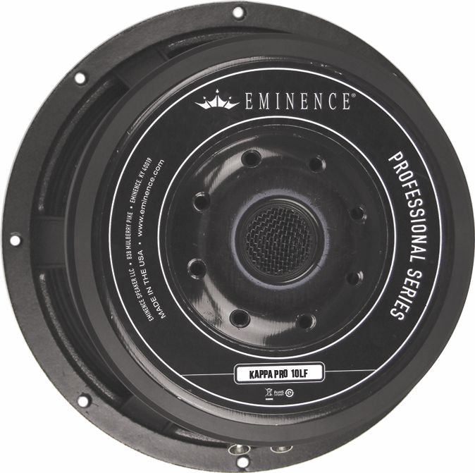An Enhanced Low Frequency Version Of The Kappa Pro 10. Excels In Very Compact Vented Or Horn Loaded Bass Guitar Or Subwoofer Enclosures.