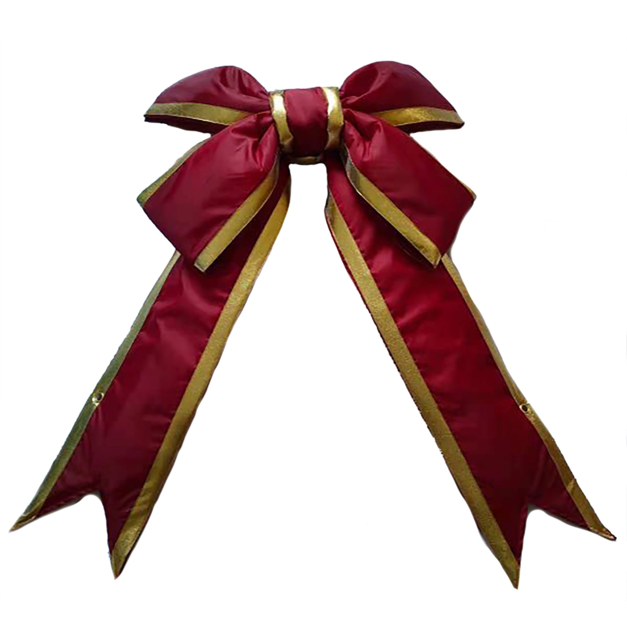 24” x 30” Burgundy-Gold Nylon Bow 7” Sz