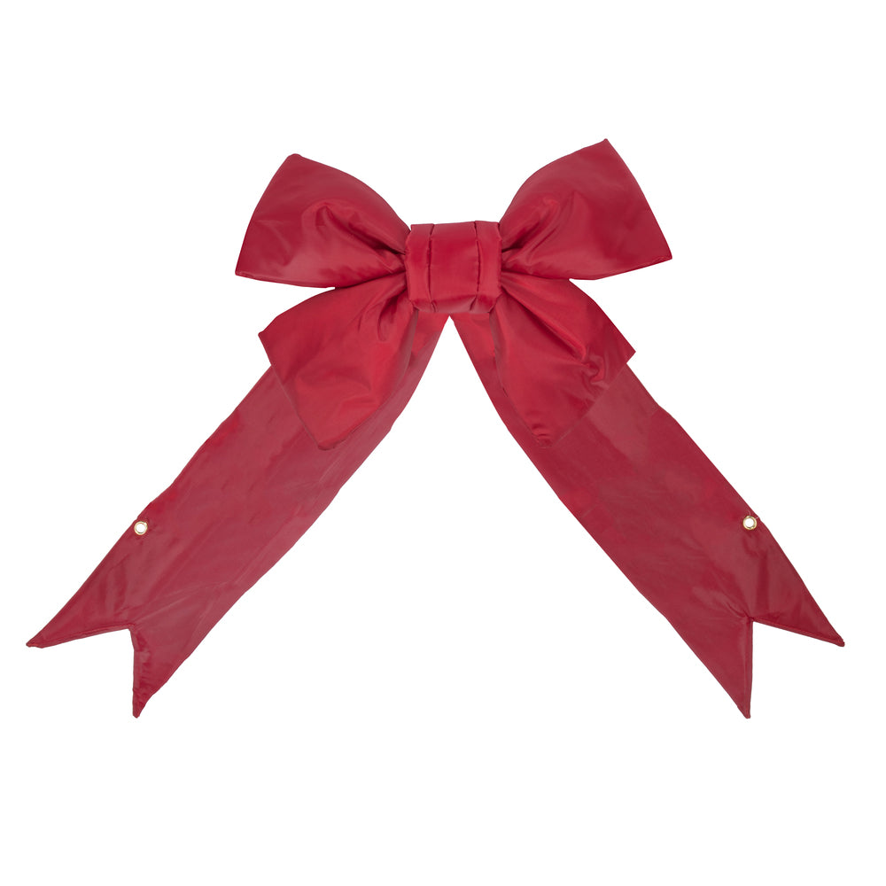 Vickerman 18″ x 23″ Red Nylon Outdoor Bow 6″ Size - L130318