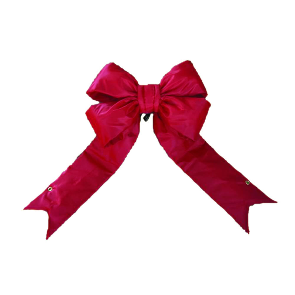 Vickerman 60″ x 75″ Red Nylon Outdoor Bow 14″ Size - L130360