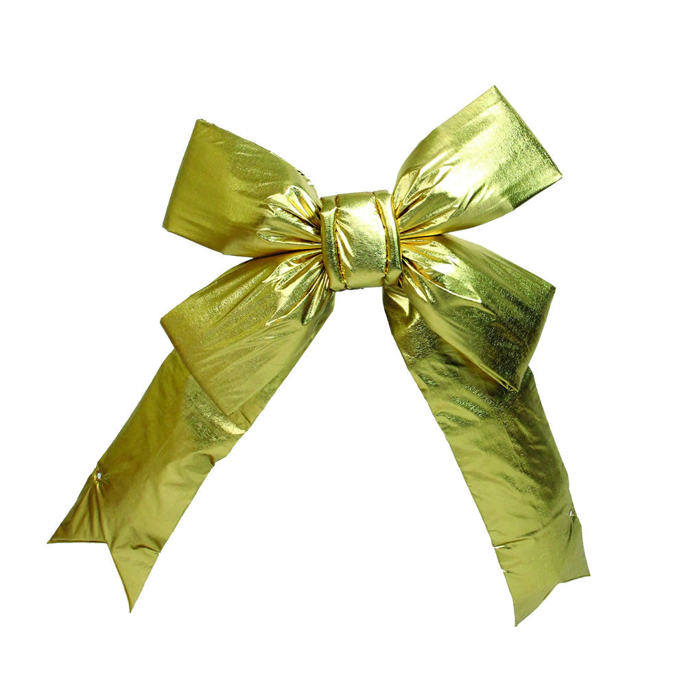 Vickerman 12″ x 15″ Gold Indoor Bow 3.5″Size - L130812