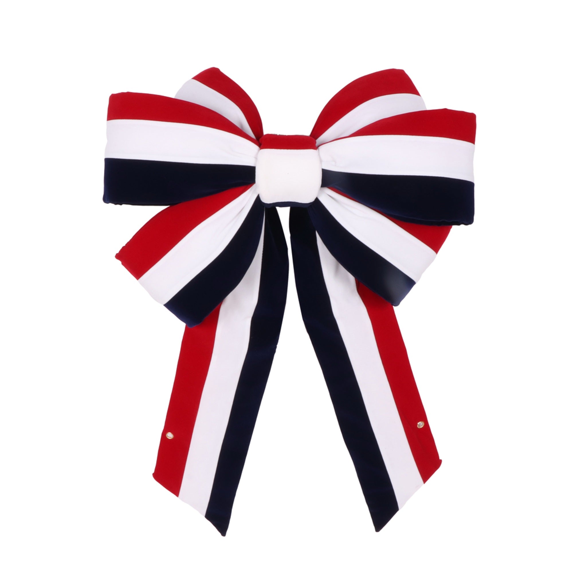 24” x 48” Red-White-Blue Velvet Bow