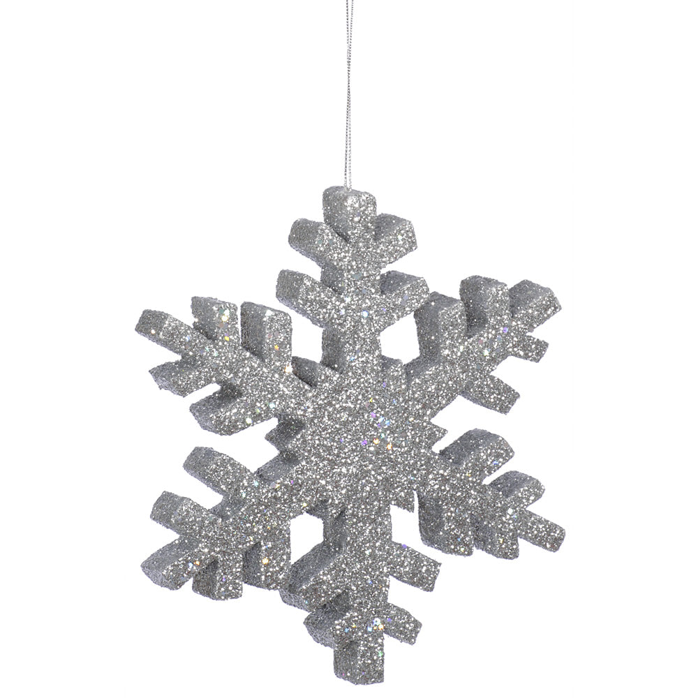 Vickerman 24″ Silver Outdoor Glitter Snowflake - L134707