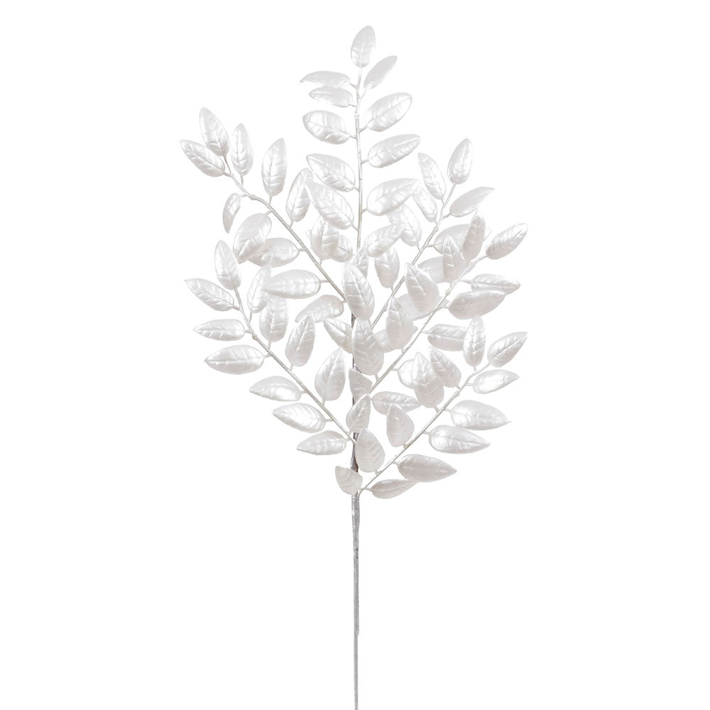 Vickerman 22″ White Glitt Honey Locust Spray 6/Bag - L147901