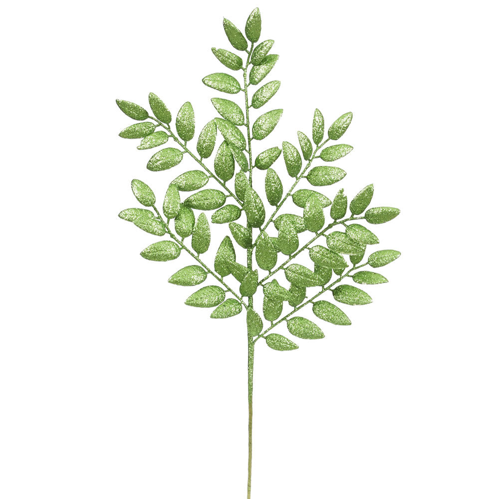 Vickerman 22″ Green Glitt Honey Locust Spray 6/Bag - L147904