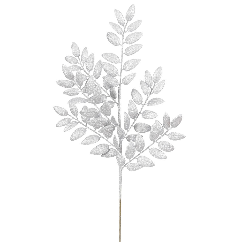 Vickerman 22″ Silver Glitt Honey Locust Spray 6/Bg - L147907