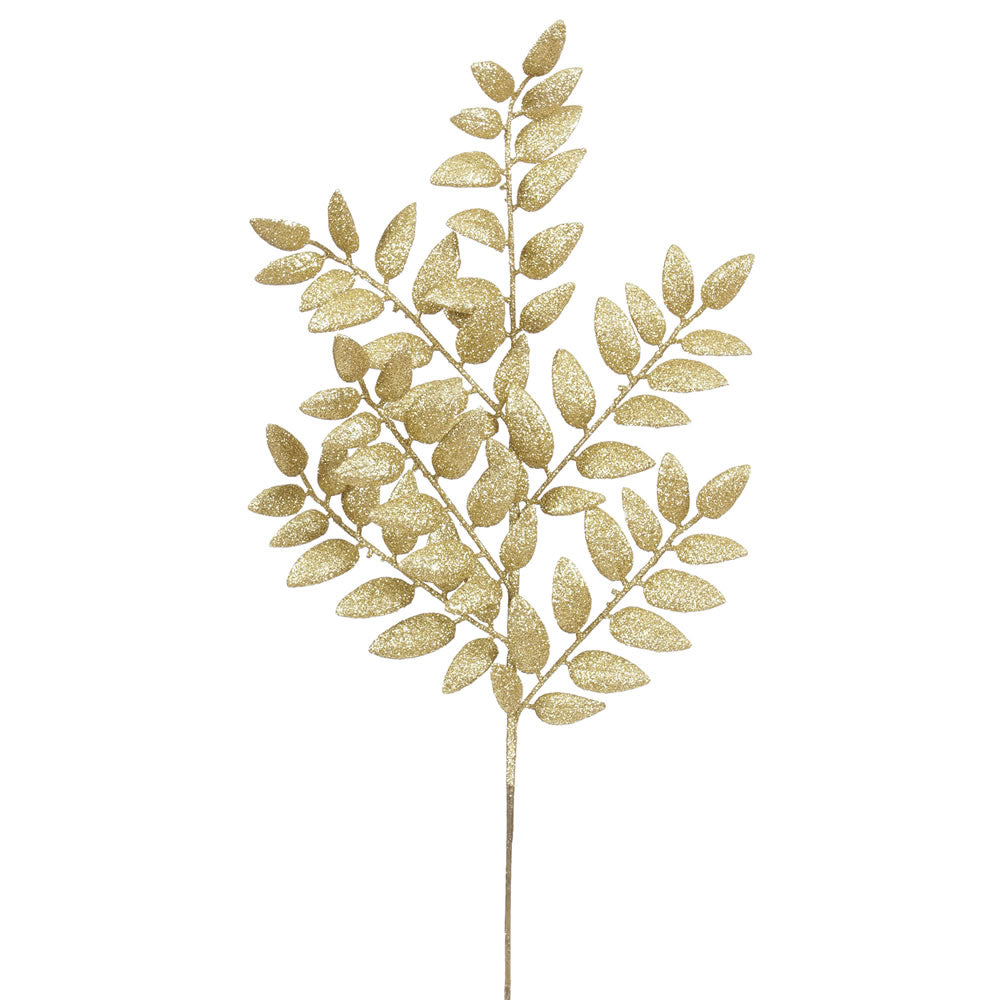 Vickerman 22″ Gold Glitter Honey Locust Spray 6/Bg - L147908