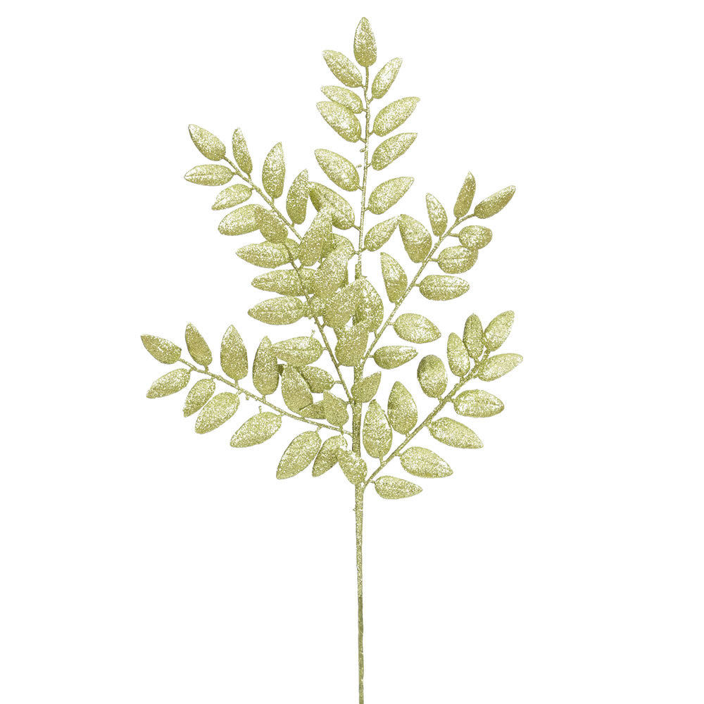 Vickerman 22″ Lime Glitter Honey Locust Spray 6/Bg - L147913