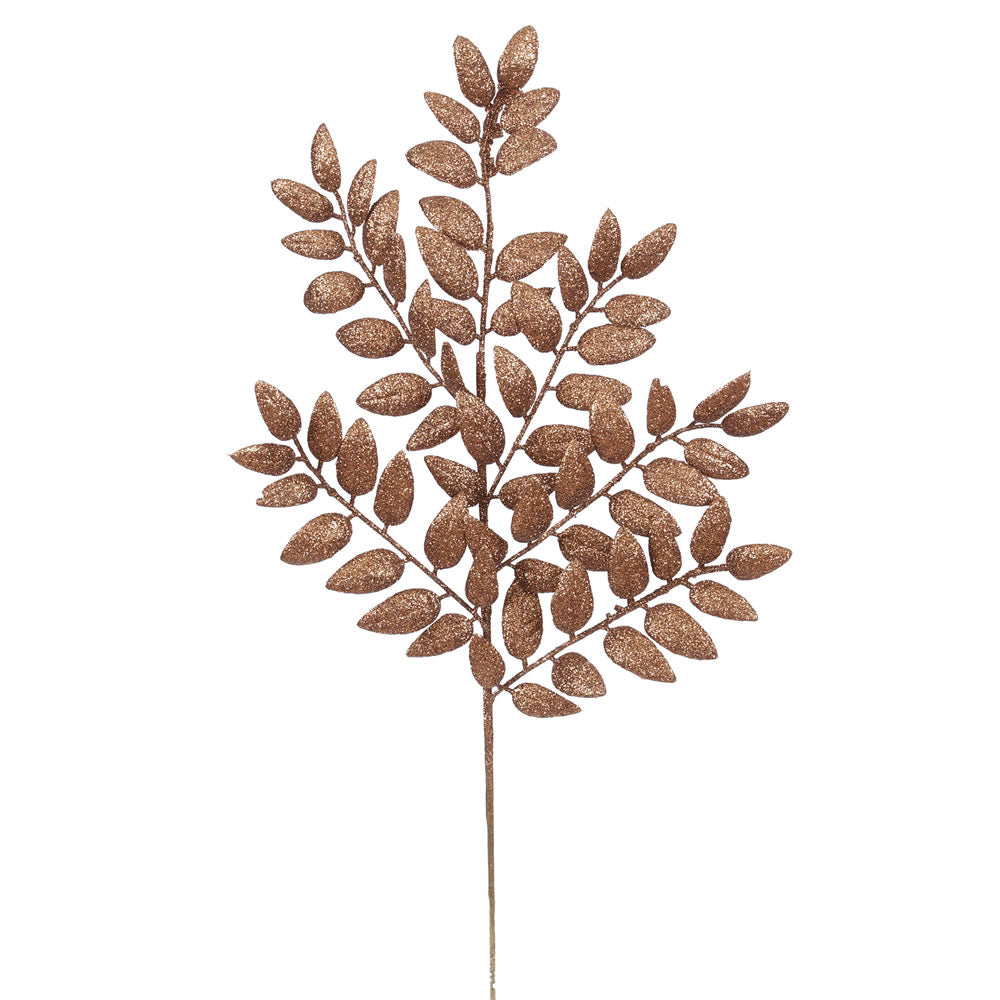 Vickerman 22″ Chocolate Glitter Honey Locust 6/Bg - L147915