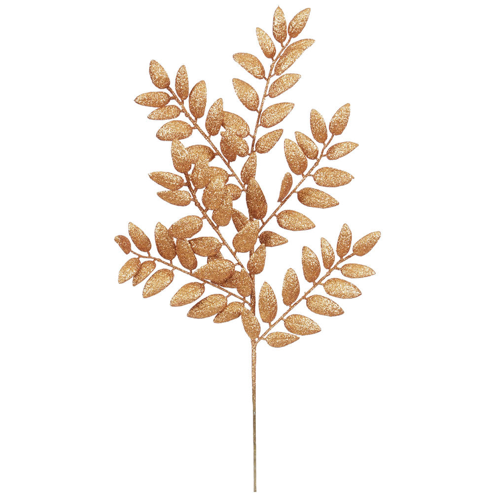 Vickerman 22″ Copper Glitt Honey Locust Spray 6/Bg - L147928