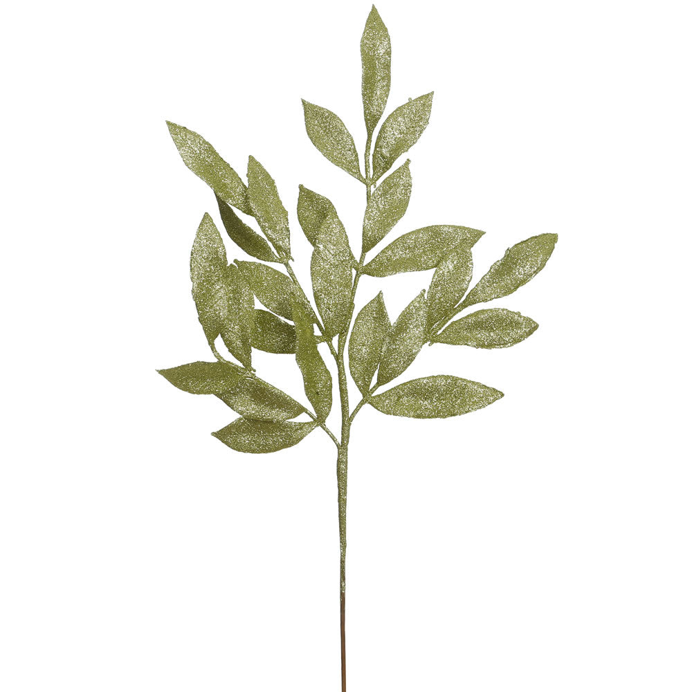 Vickerman 22″ Lime Glit BayLeaf Spray 12/Bg - L152913