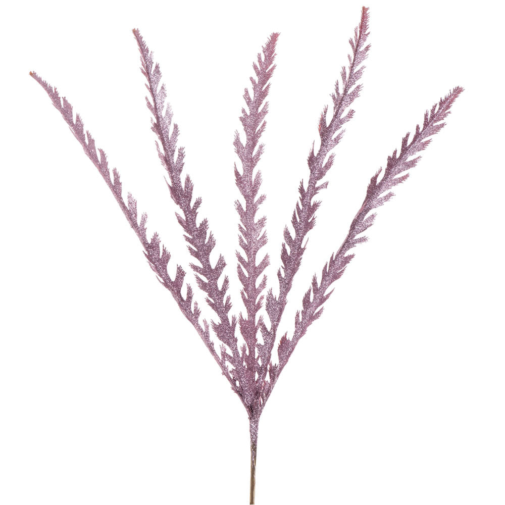Vickerman 22″ Mauve Soap Plant Glitter Spray 6/Bag - L162045