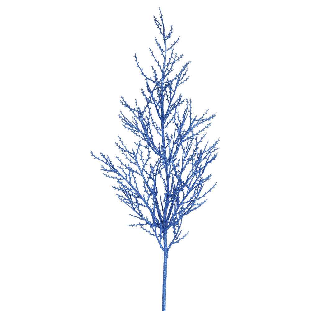 Vickerman 28″ Blue Glitter Wild Huck Spray 6/Bag - L162402