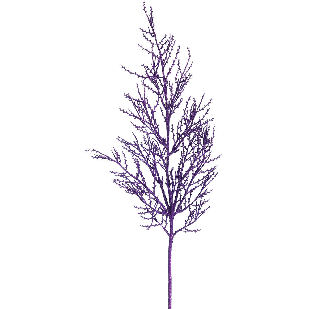 Vickerman 28″ Purple Glitter Wild Huck Spray 6/Bag - L162406