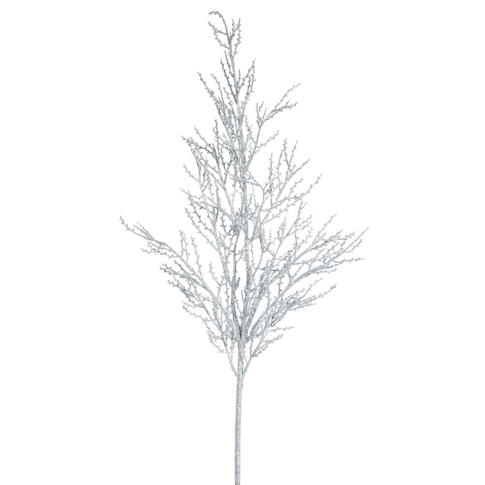 Vickerman 28″ Silver Glitter Wild Huck Spray 6/Bag - L162407