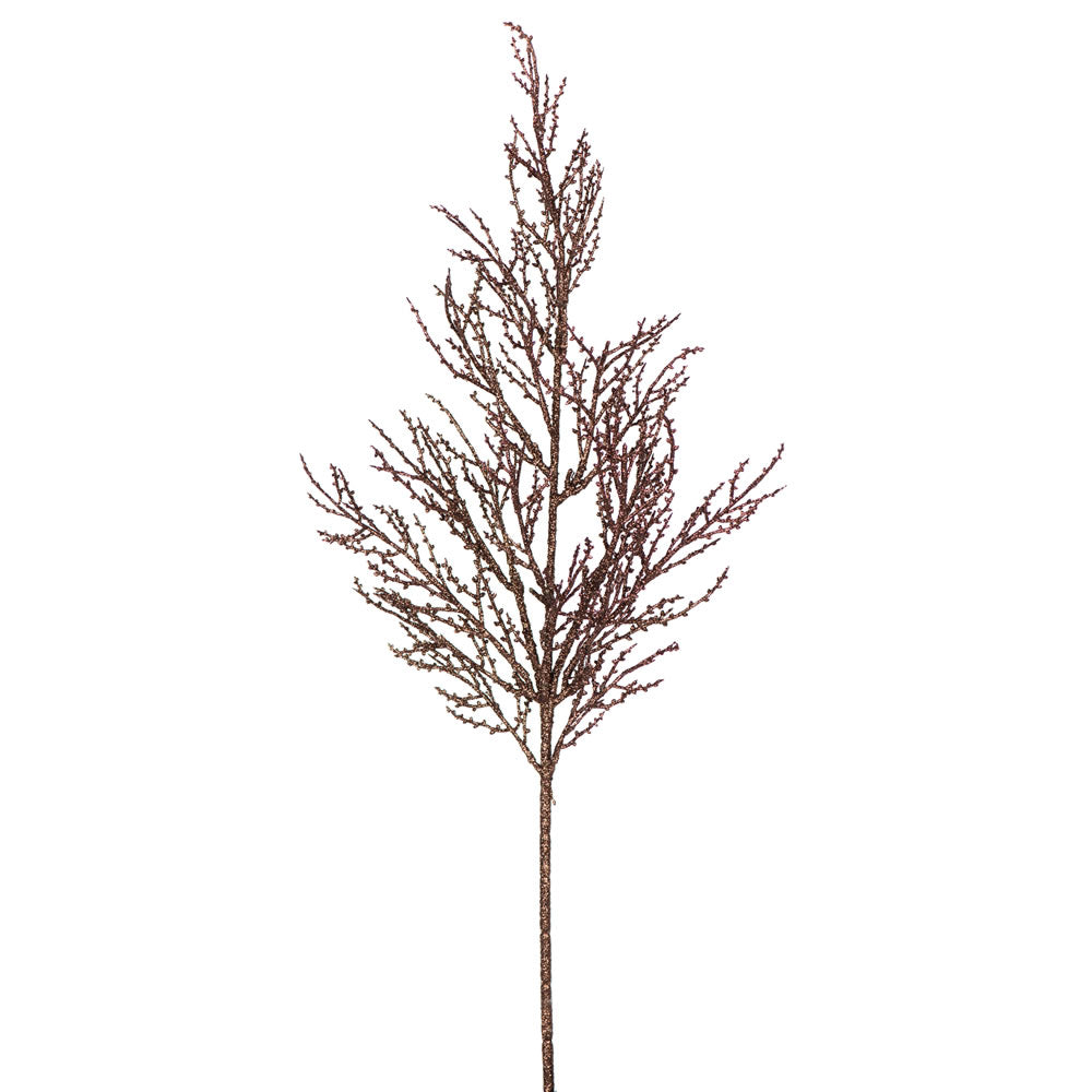Vickerman 28″ Chocolate Glitt Wild Huck Spray 6/Bg - L162415