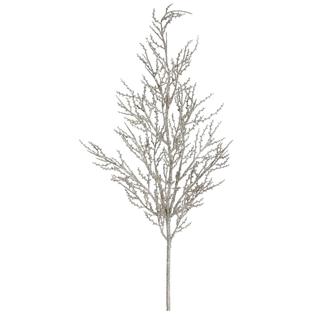Vickerman 28″ Champagne Glitt Wild Huck Spray 6/Bg - L162438