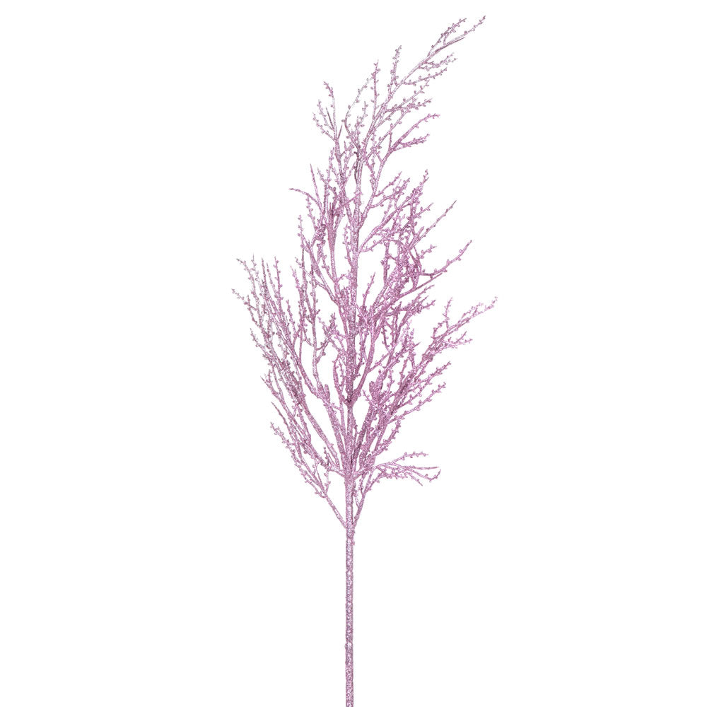 Vickerman 28″ Mauve Glitter Wild Huck Spray 6/Bag - L162445