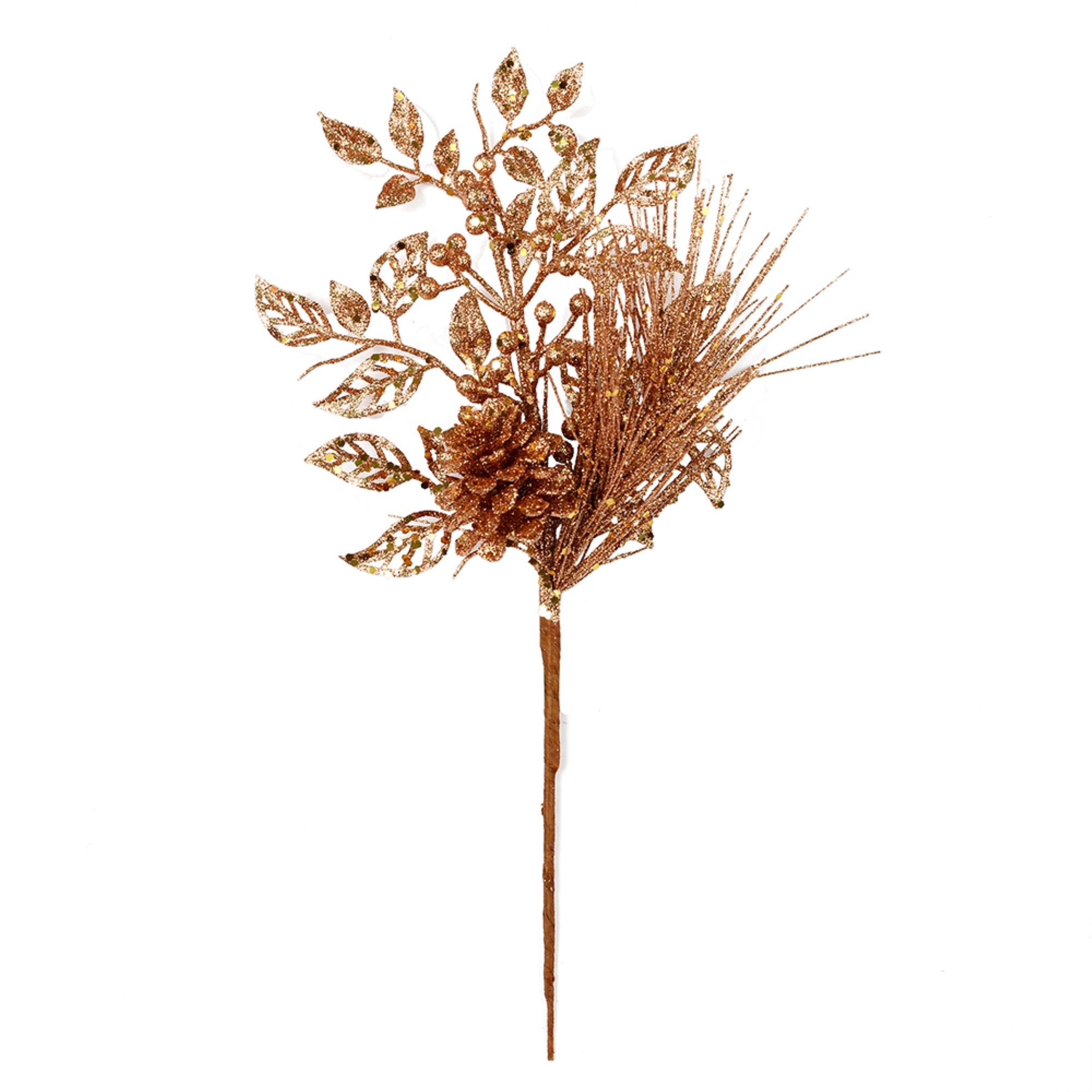 10” HoneyGold Pinecne Glit Lf Pick 12/Bg