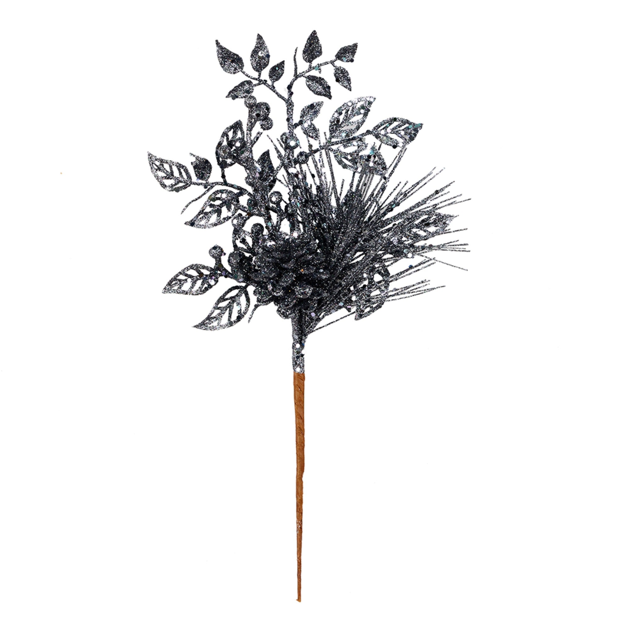 10” Gunmetal Pinecne Glitt Lf Pick 12/Bg
