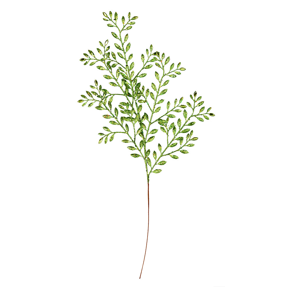 Vickerman 25” Lime Ruscus Glitt Jewel Spray 12/Bg - L186073