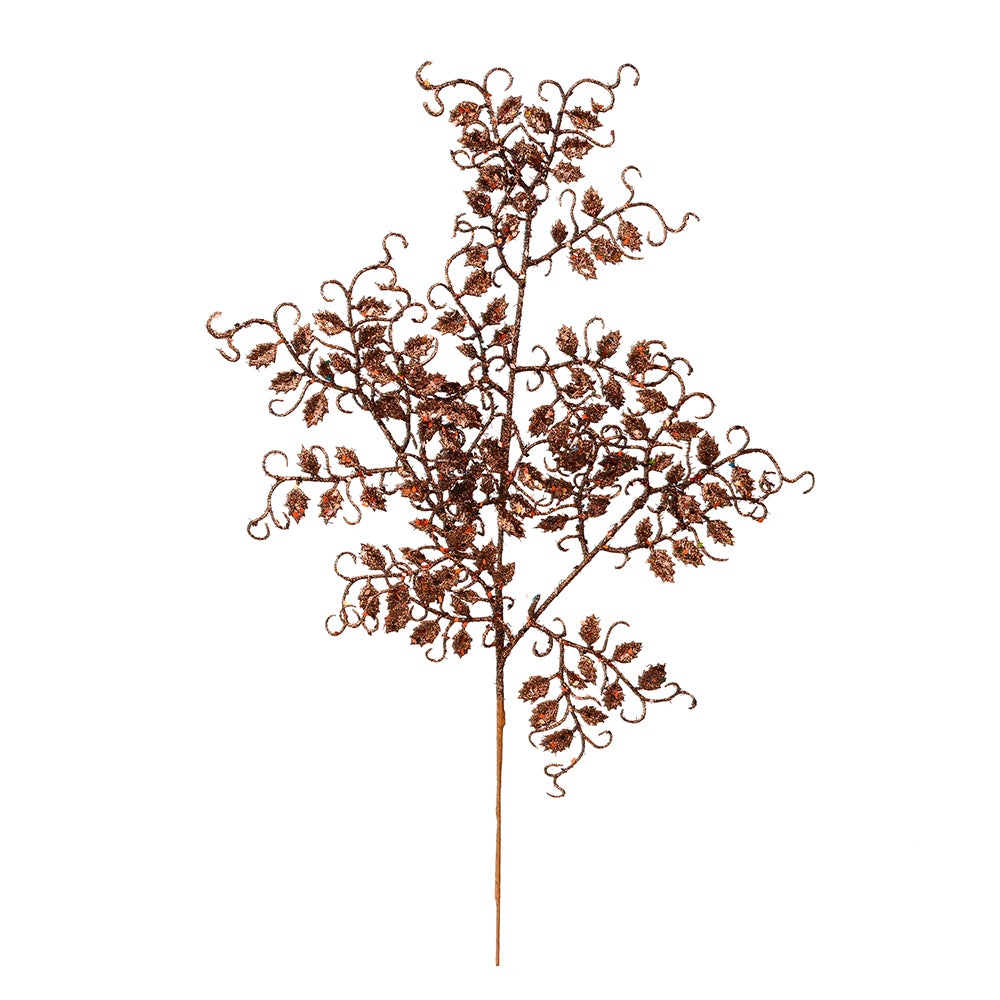 Vickerman 22” Chocolate Ruscus Glitter Spray 12/Bg - L186375