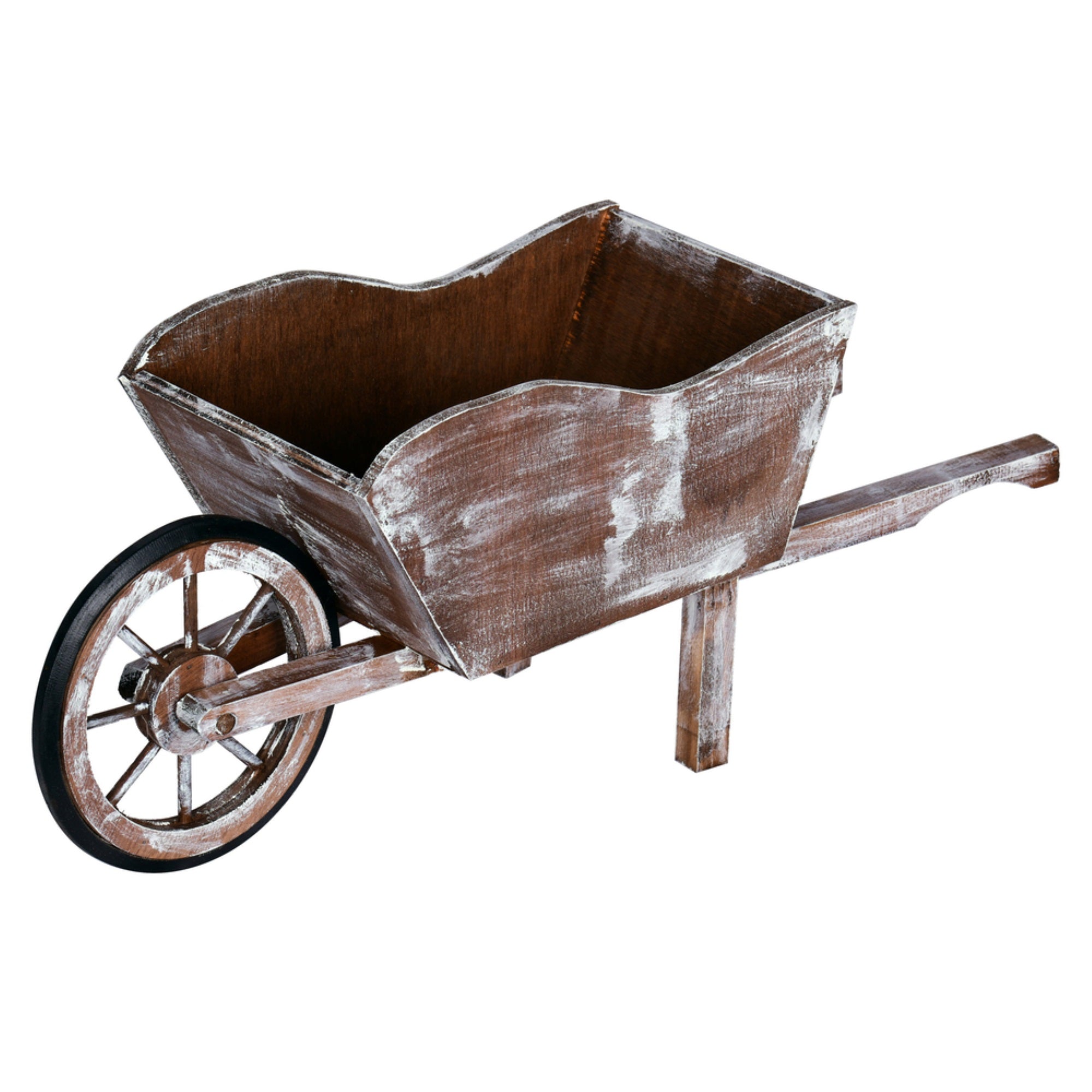 22” x 7” x 8” Wooden Wheel Barrow