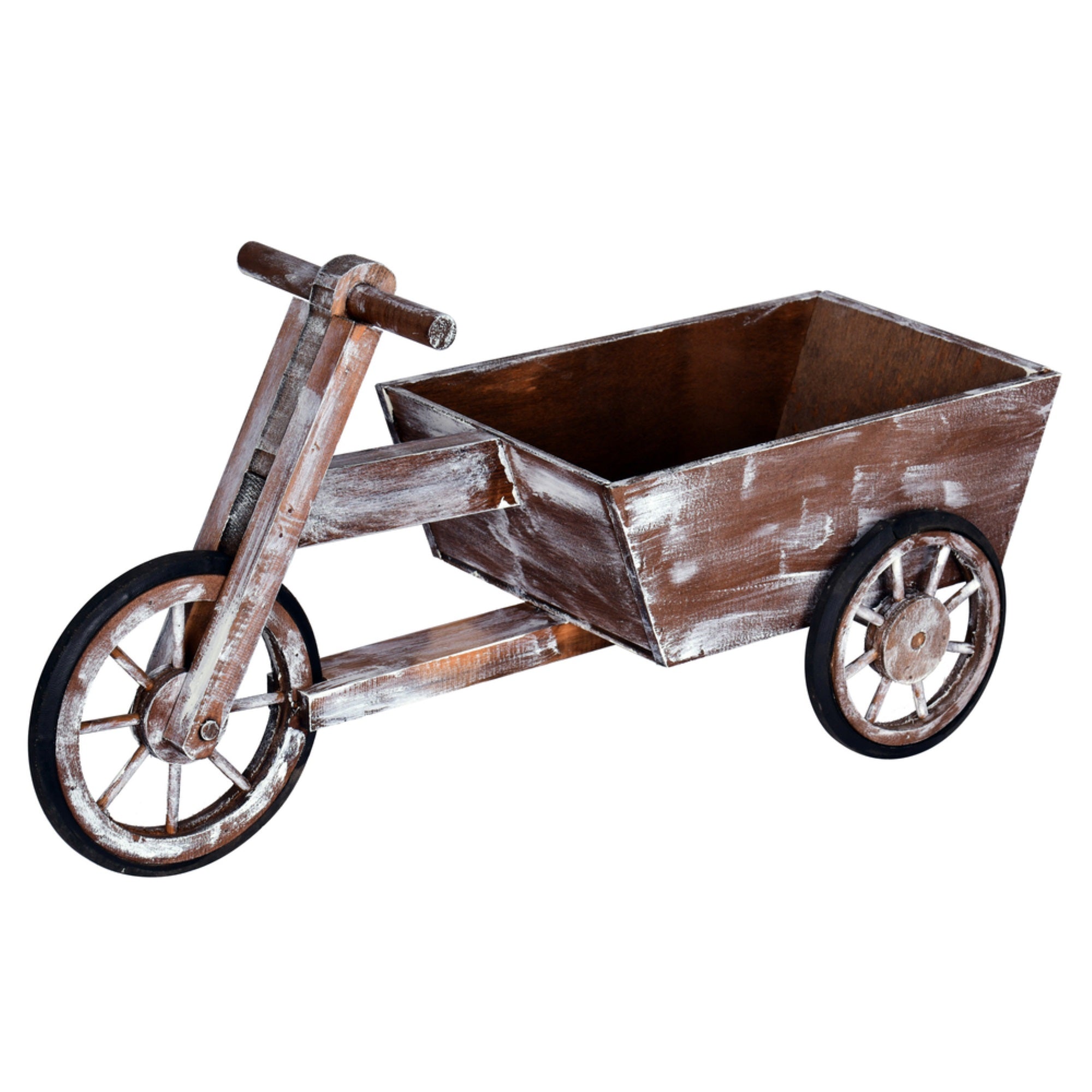 24” x 9” x 12” Wooden Tricycle Cart