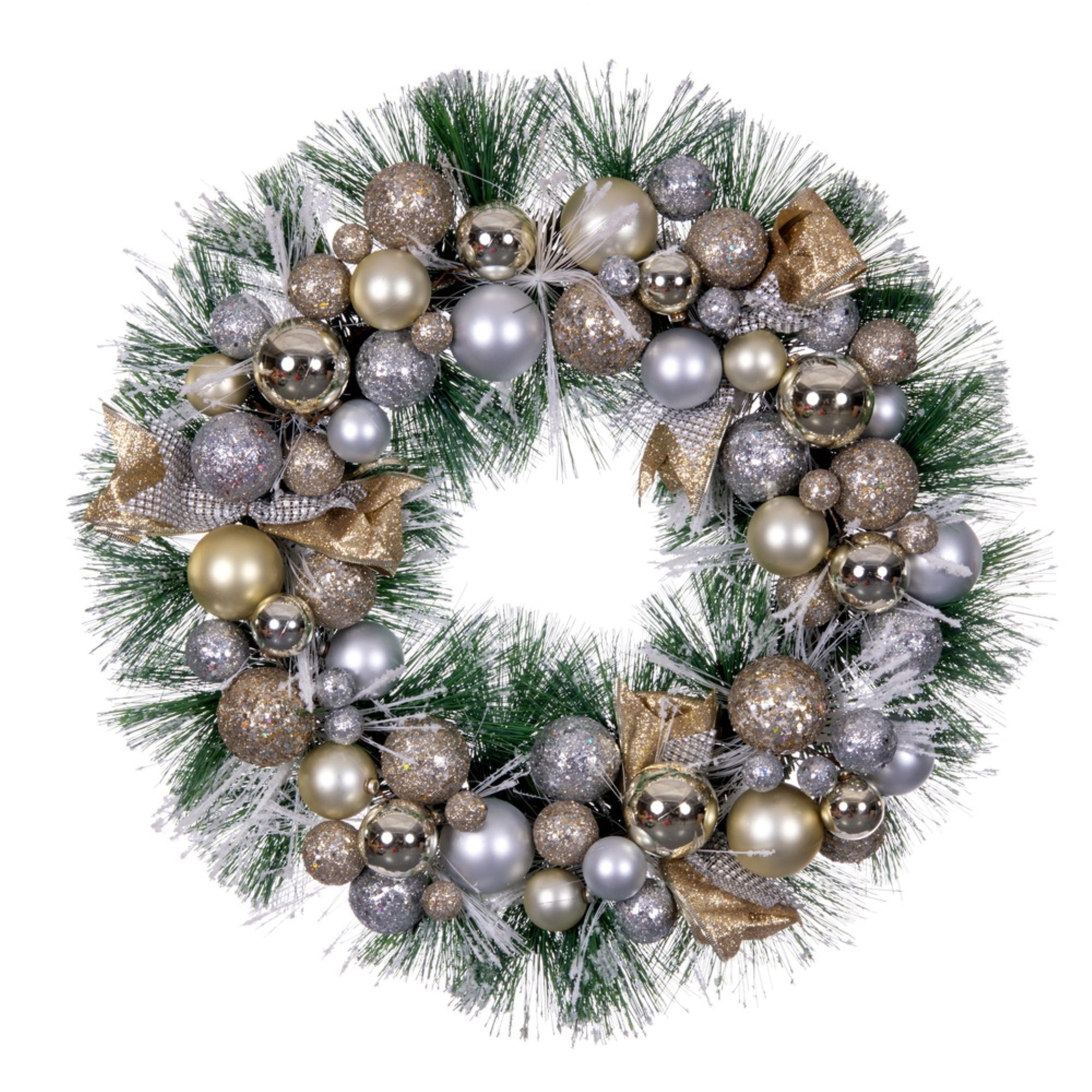 22” Champagne Deco Wreath