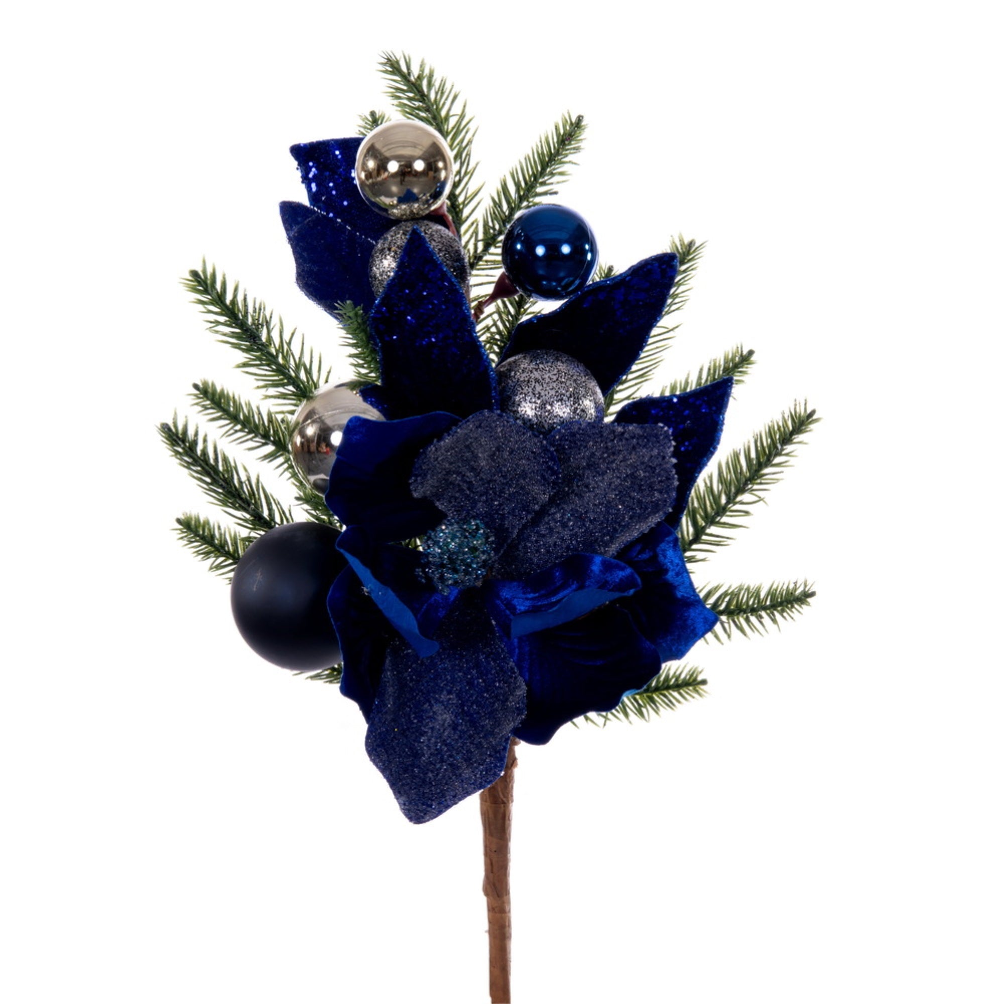 17” Midnight Blue Magnolia Dec Pick 2/Bx