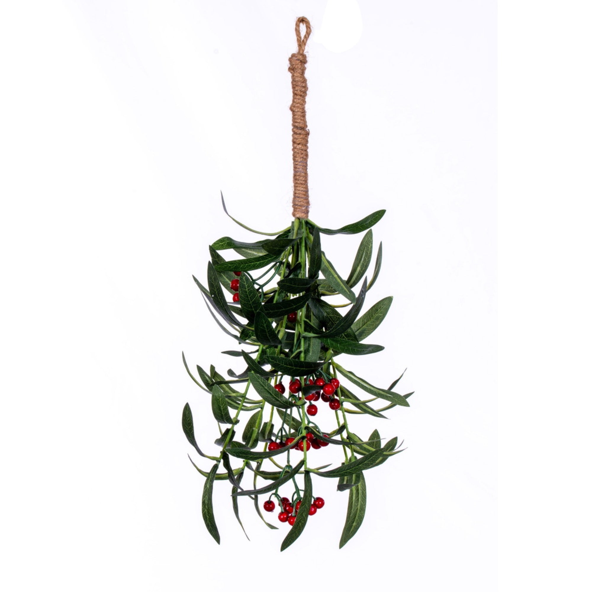 Vickerman 17” Red Berry and Mistletoe Spray 2 per bag.