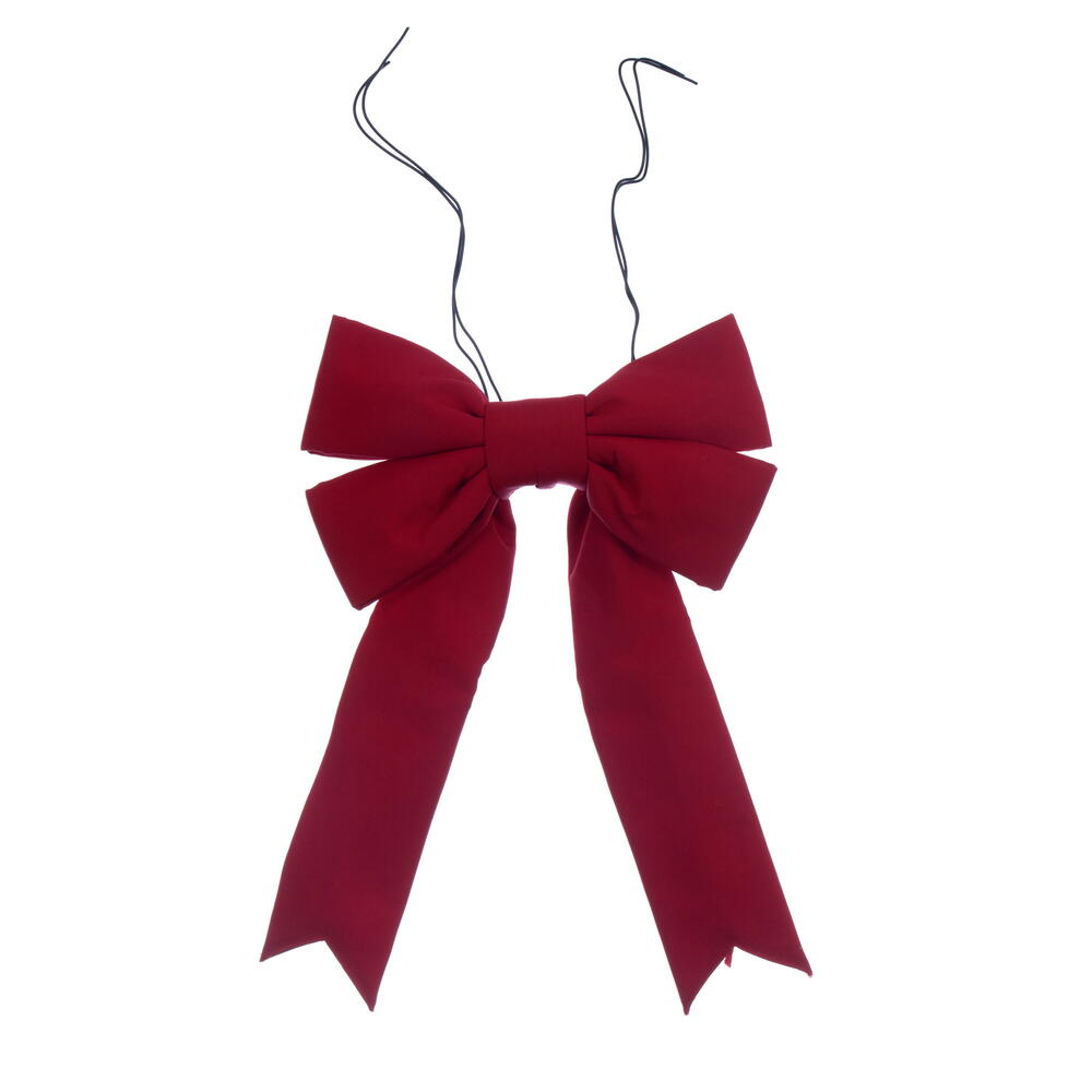 15” x 18.5” Red Canvas UV Bow 4.75”Sz